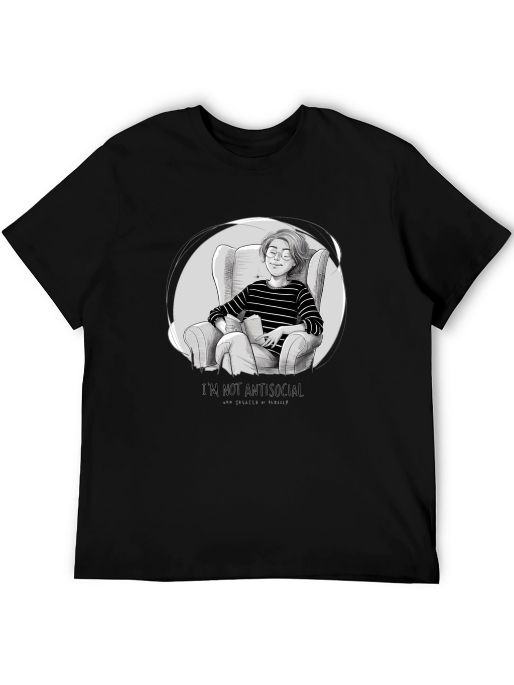 Introvert Comfort T-Shirt - Book Lover Tee