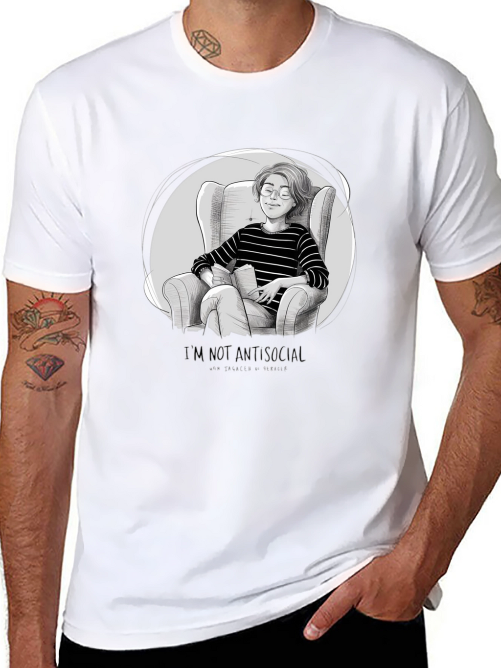 Introvert Comfort T-Shirt - Book Lover Tee