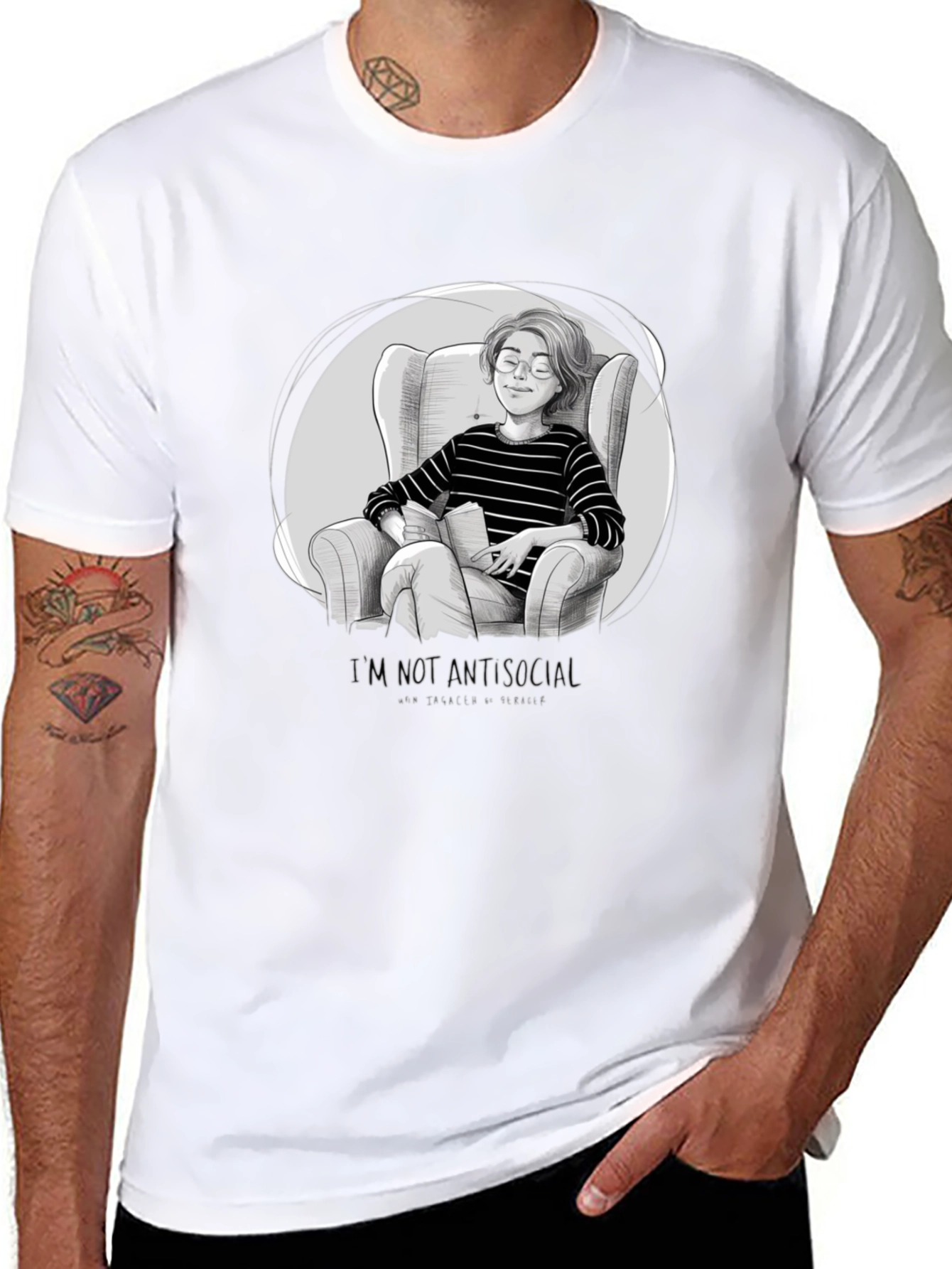 Introvert Comfort T-Shirt - Book Lover Tee
