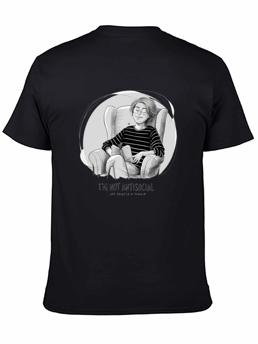 Introvert Comfort T-Shirt - Book Lover Tee