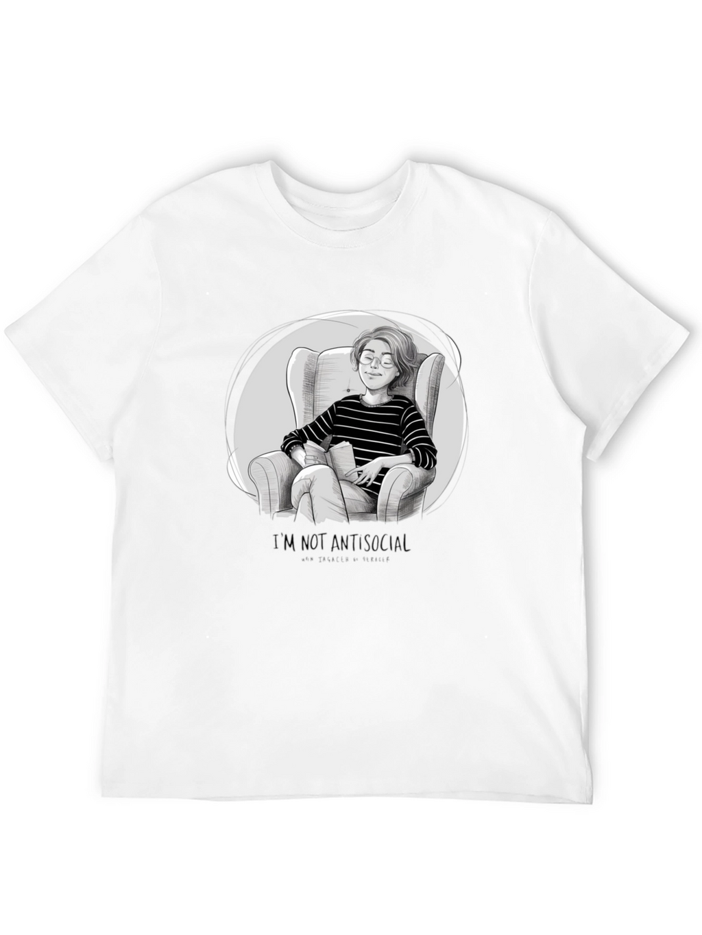 Introvert Comfort T-Shirt - Book Lover Tee