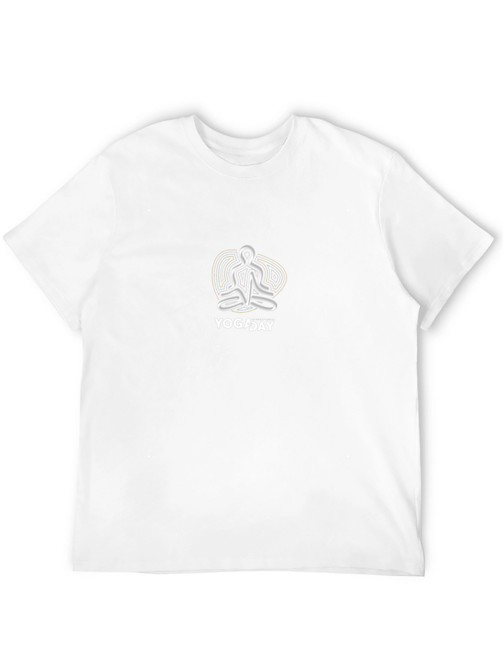 Yoga Day Black T-Shirt - Relaxed Fit