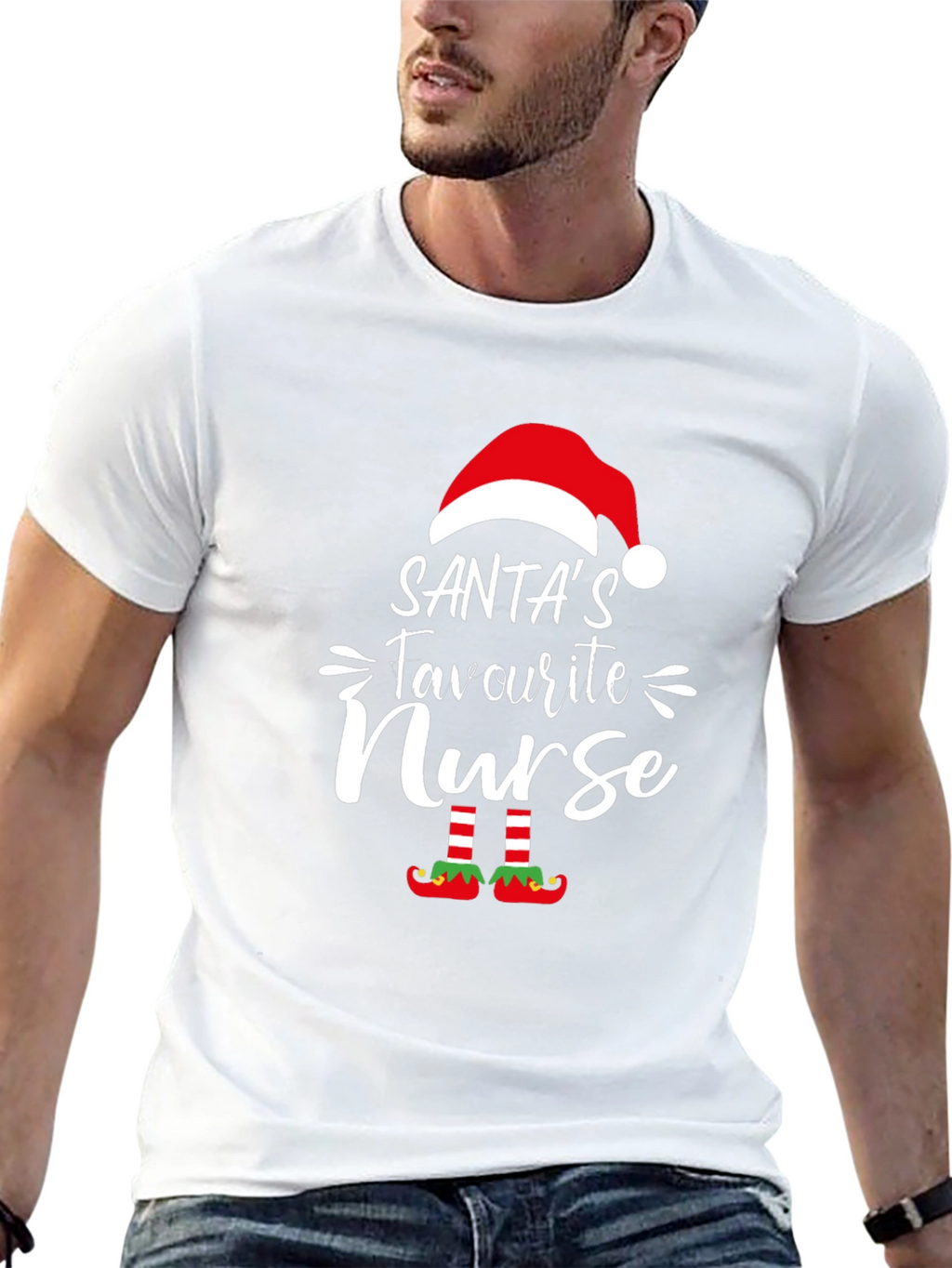 Santas Favourite Nurse T-Shirt