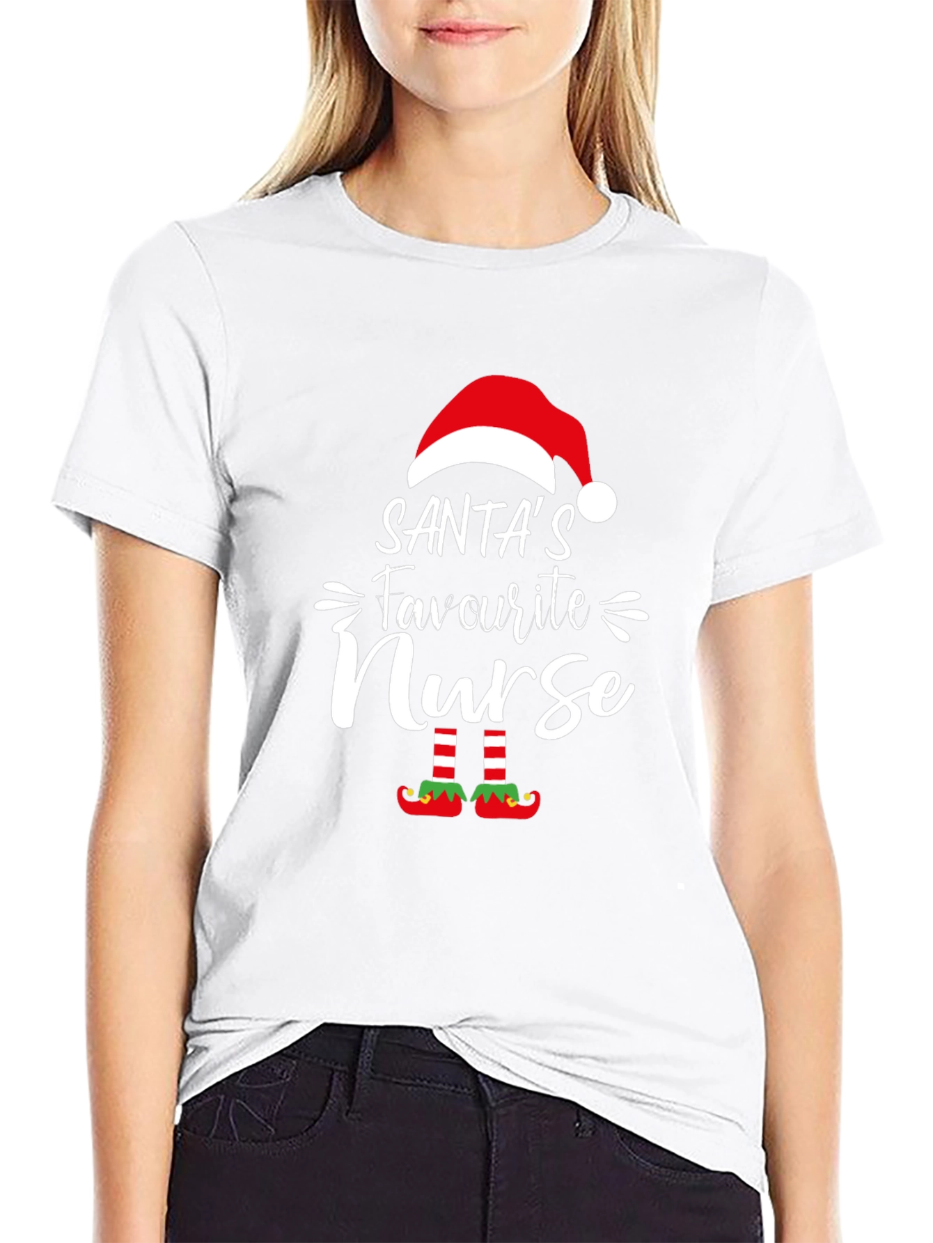 Santas Favourite Nurse T-Shirt