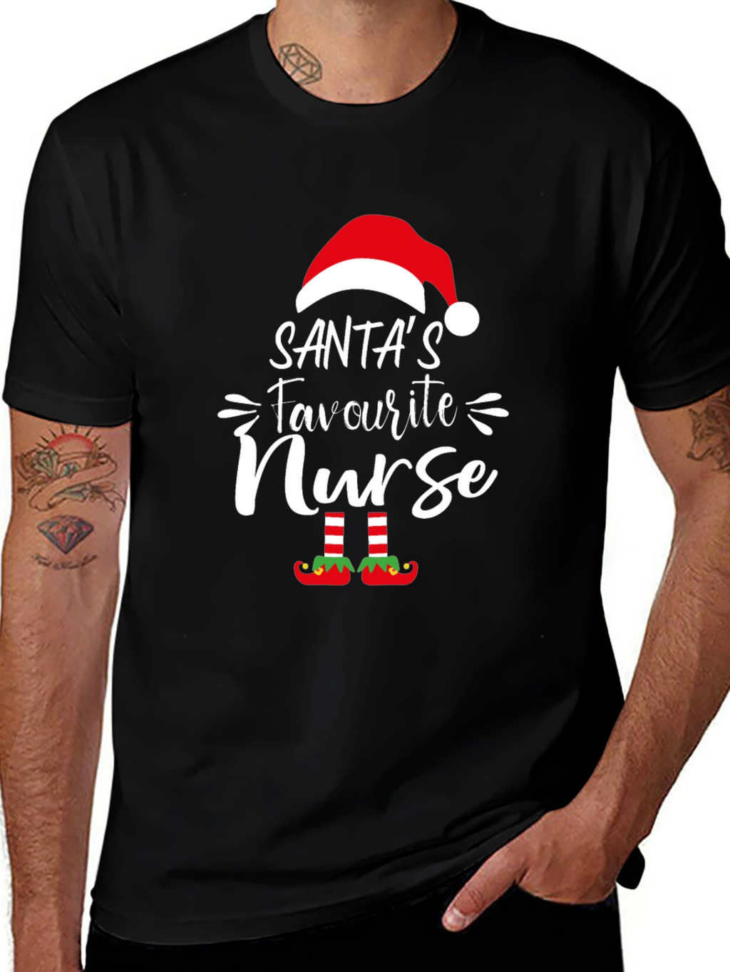Santas Favourite Nurse T-Shirt