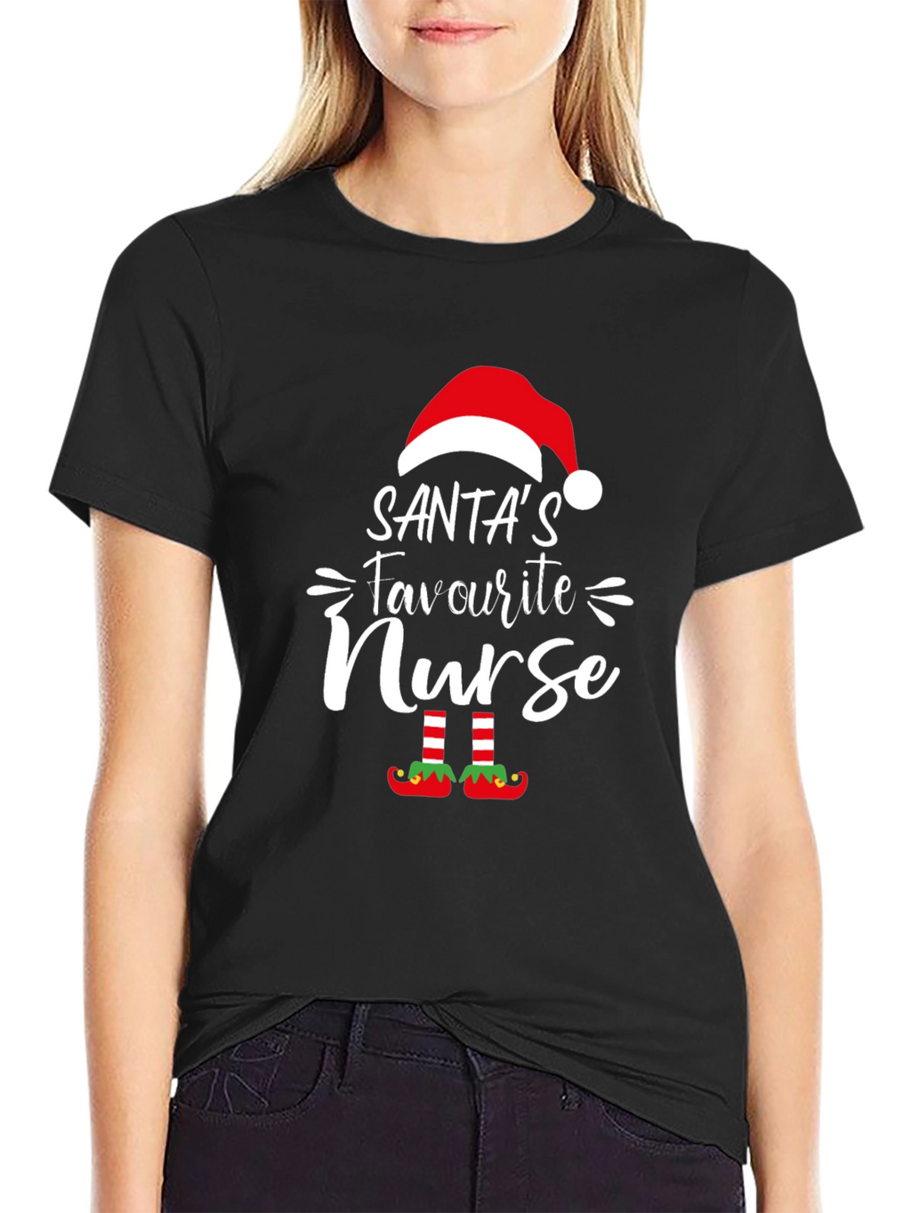Santas Favourite Nurse T-Shirt