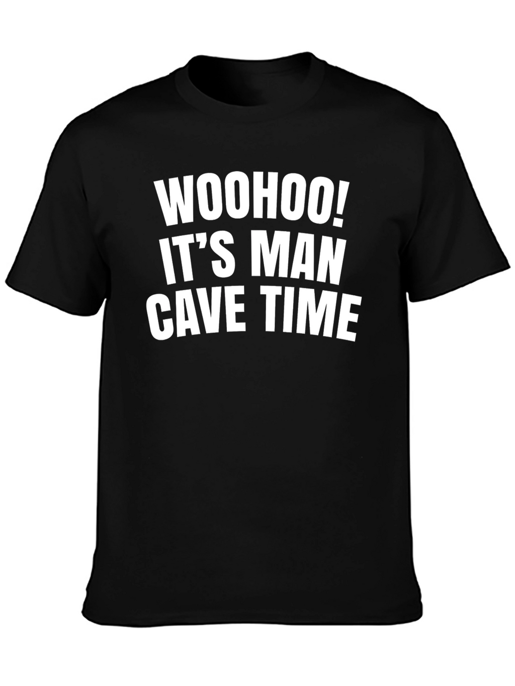 Man Cave Time T-Shirt - Black Graphic Tee