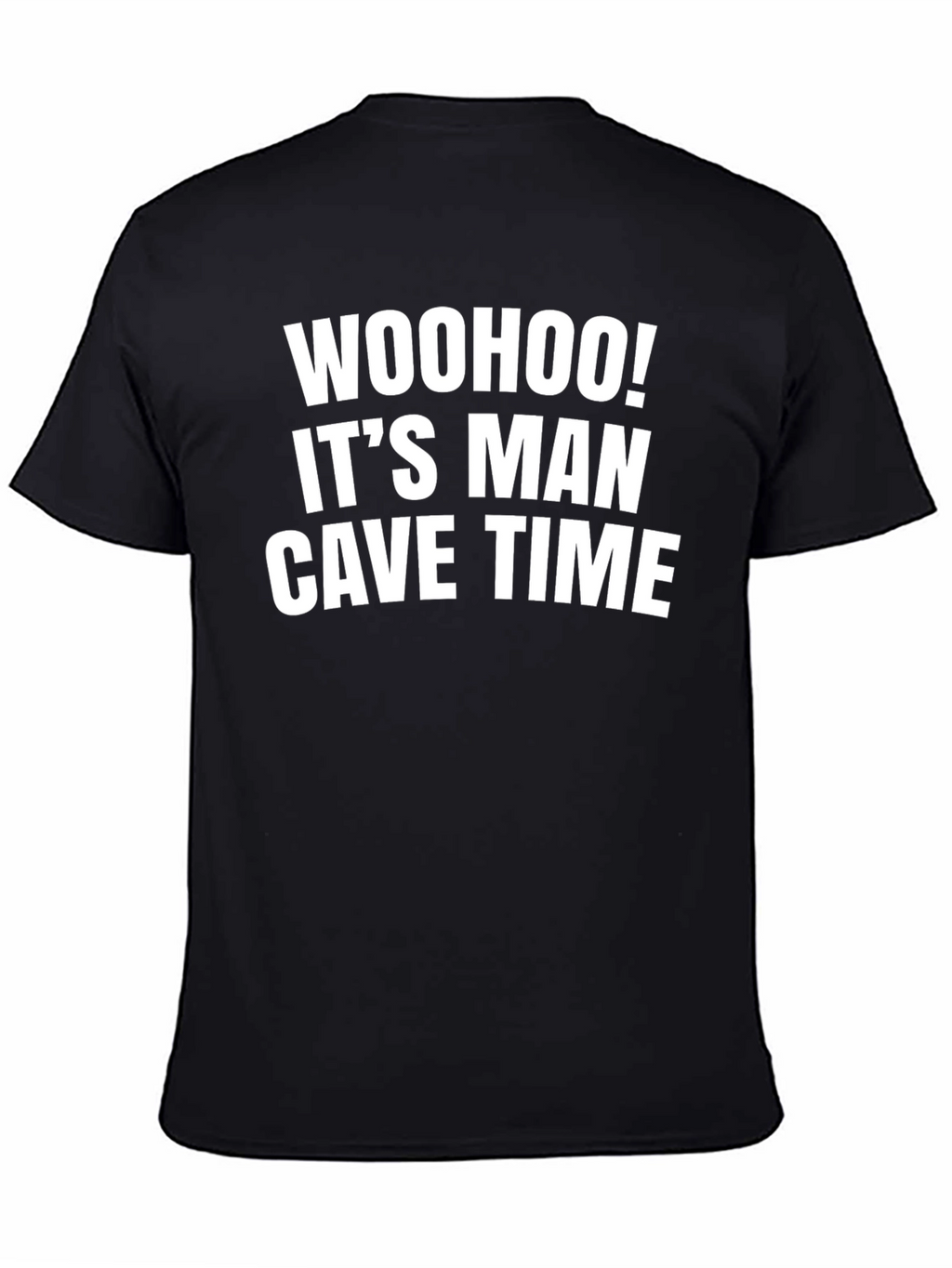 Man Cave Time T-Shirt - Black Graphic Tee