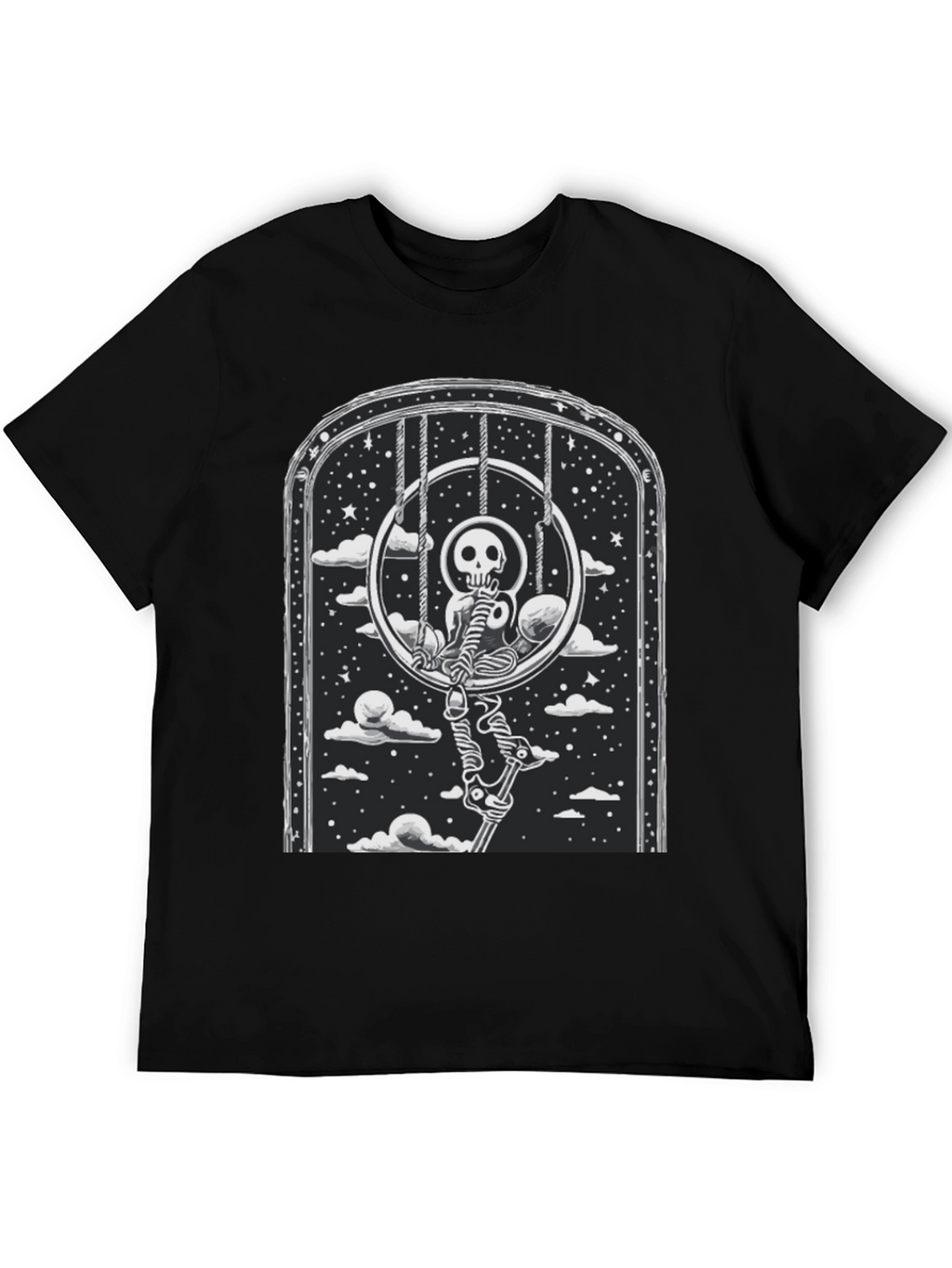 Skeleton Swing T-Shirt - Gothic Style
