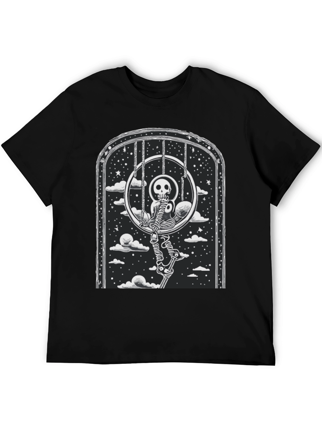 Skeleton Swing T-Shirt - Gothic Style