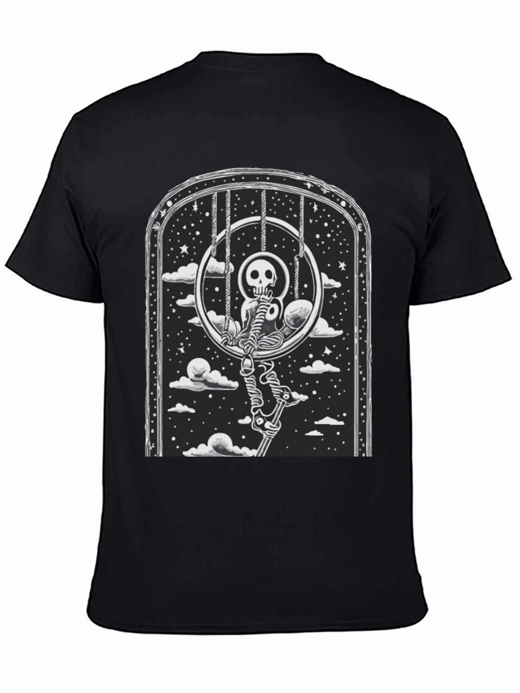 Skeleton Swing T-Shirt - Gothic Style