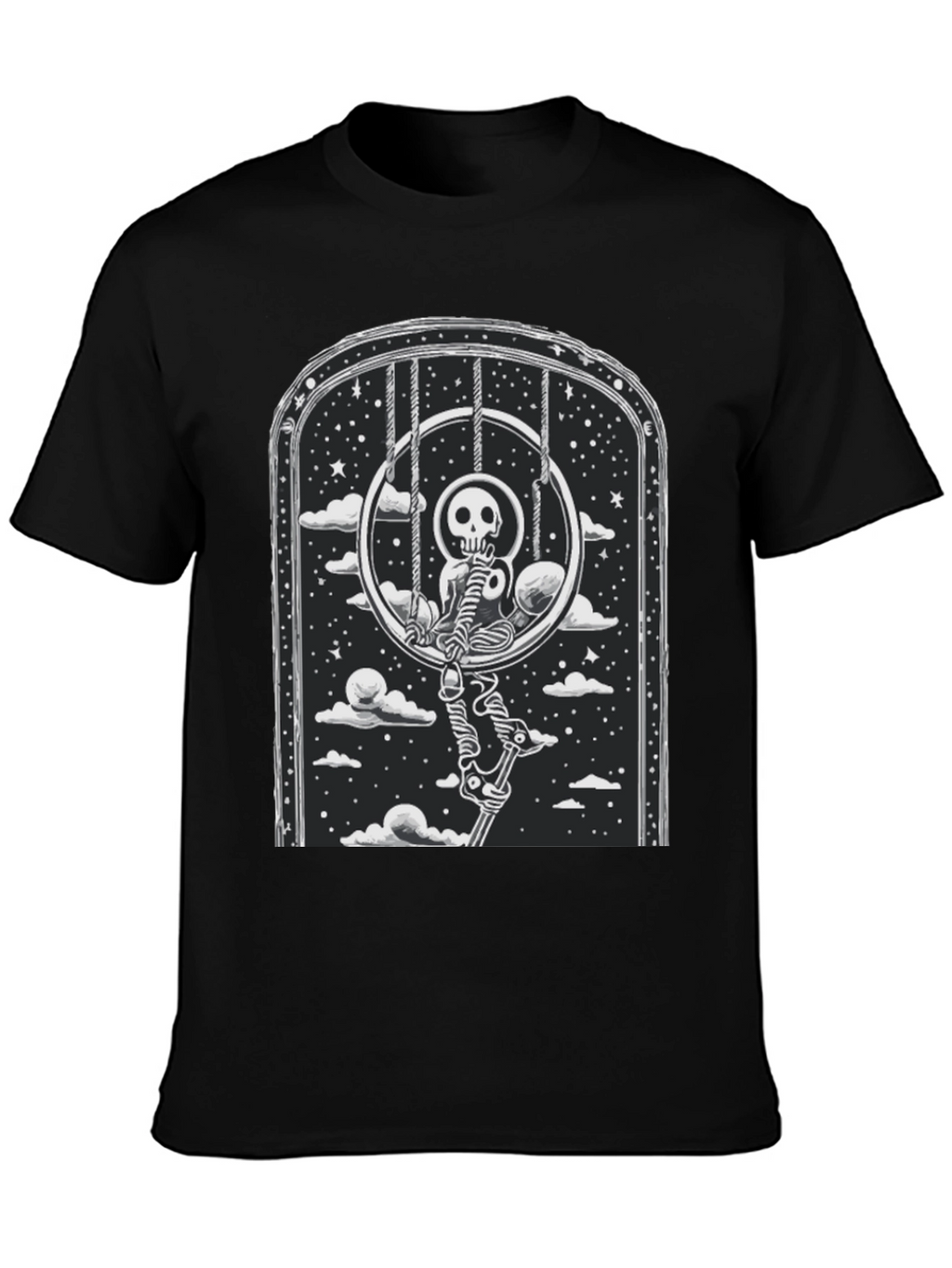 Skeleton Swing T-Shirt - Gothic Style