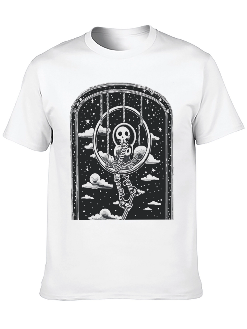 Skeleton Swing T-Shirt - Gothic Style