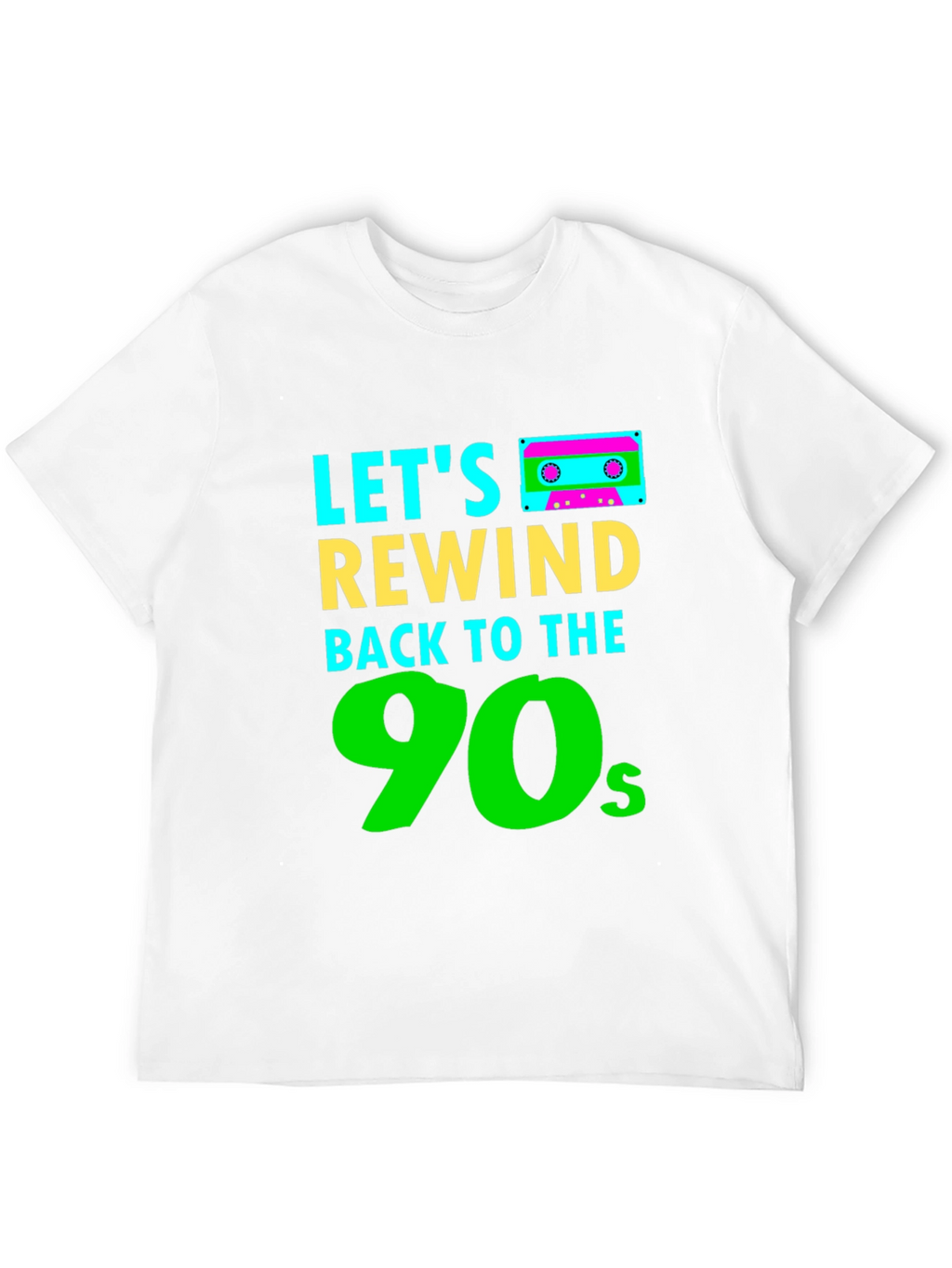 Lets Rewind Back to the 90s Black T-Shirt