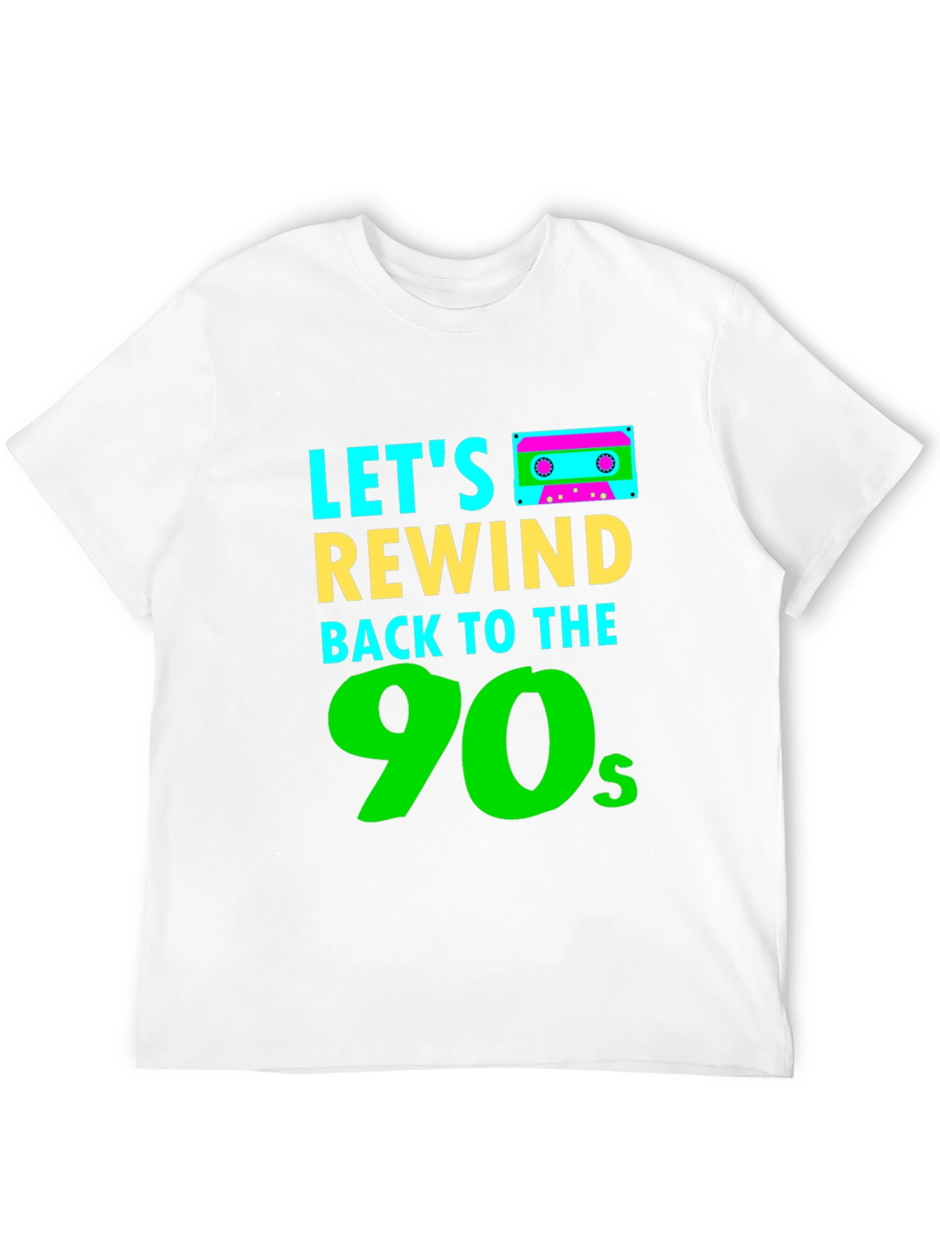 Lets Rewind Back to the 90s Black T-Shirt