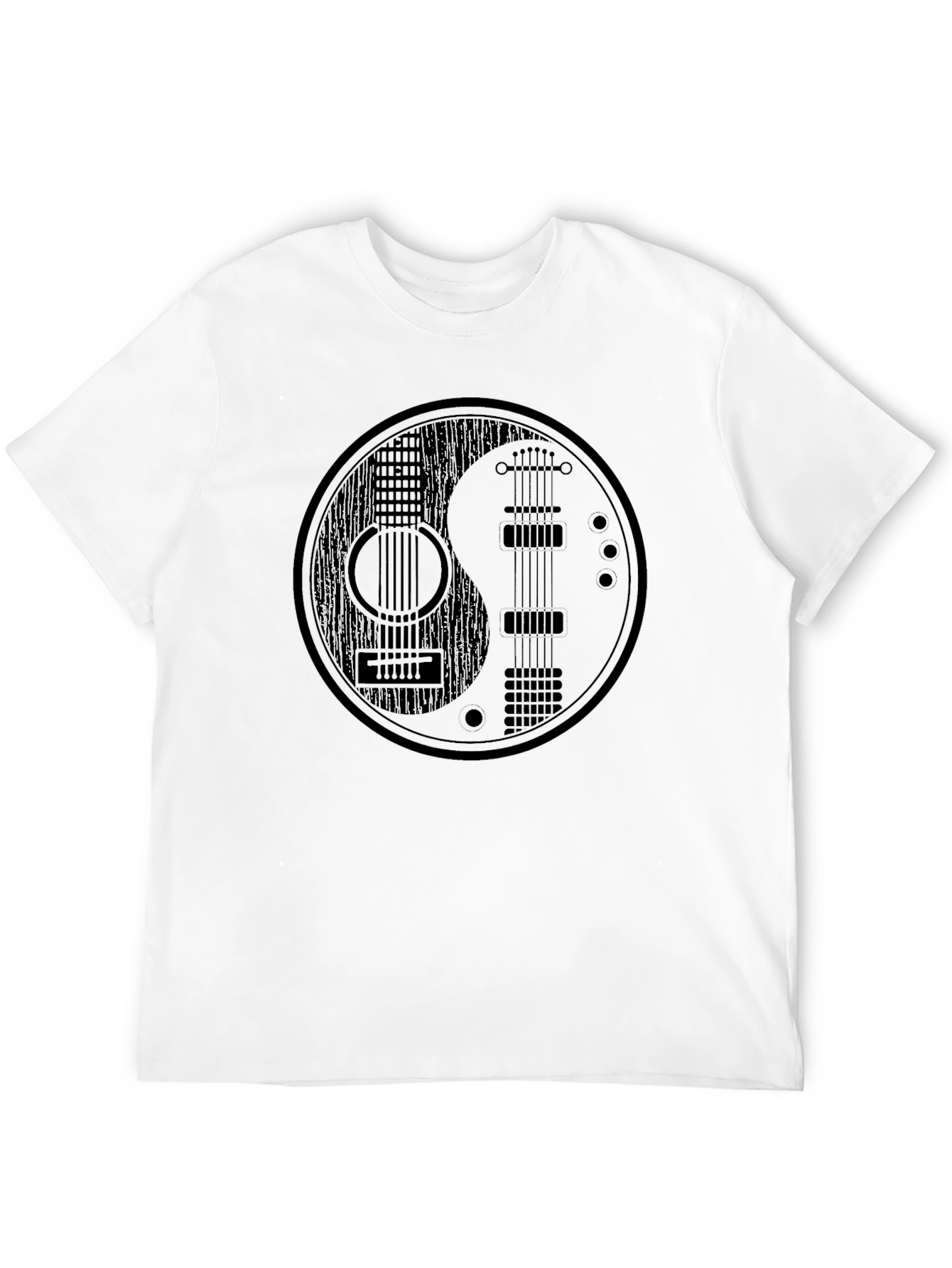 Yin Yang Guitar T-Shirt - Music Lover Tee