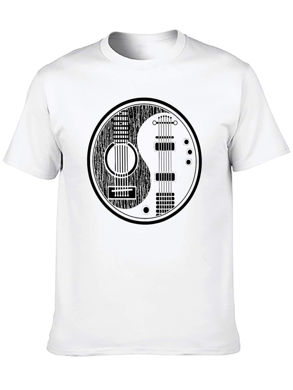 Yin Yang Guitar T-Shirt - Music Lover Tee