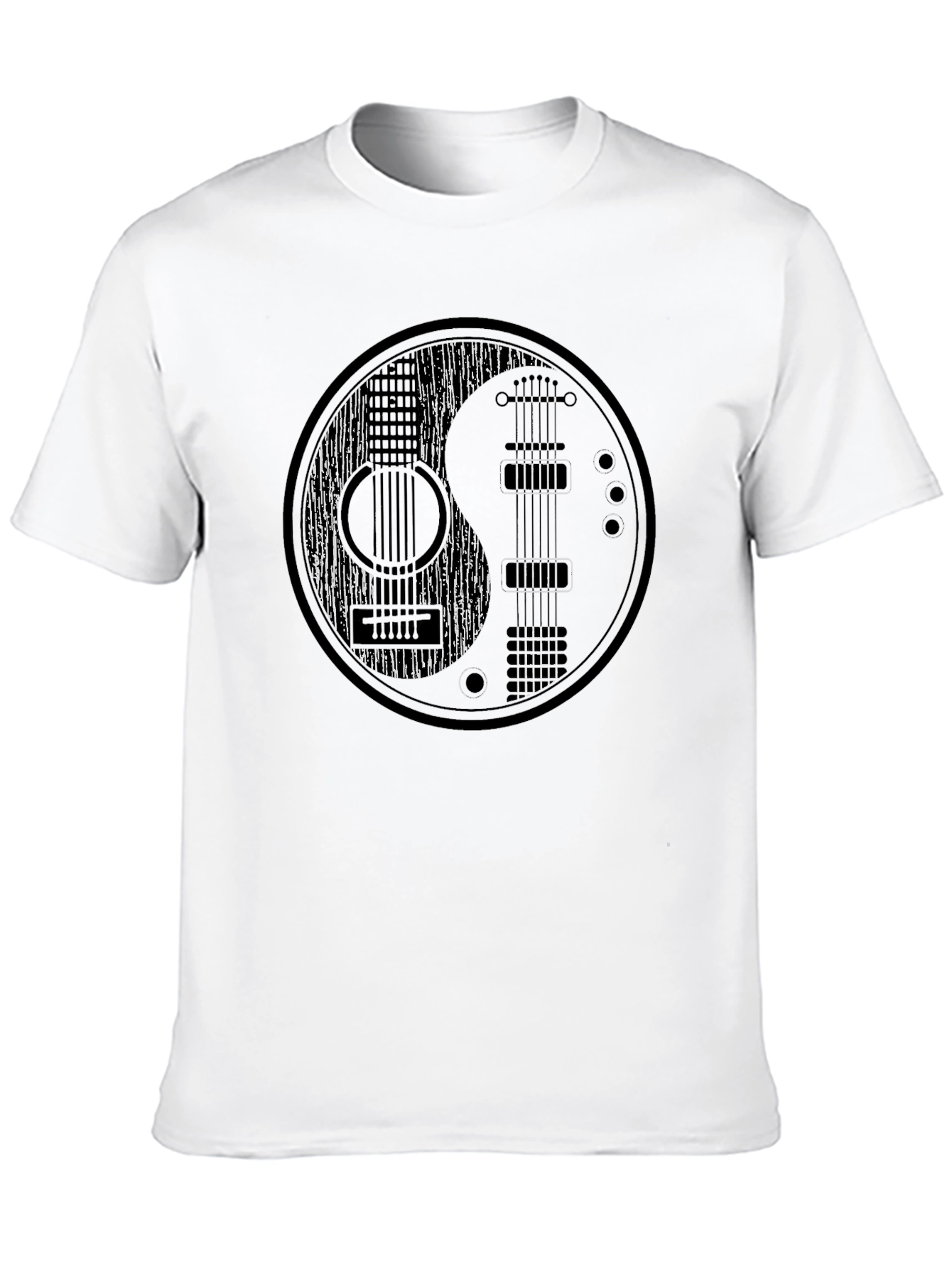 Yin Yang Guitar T-Shirt - Music Lover Tee