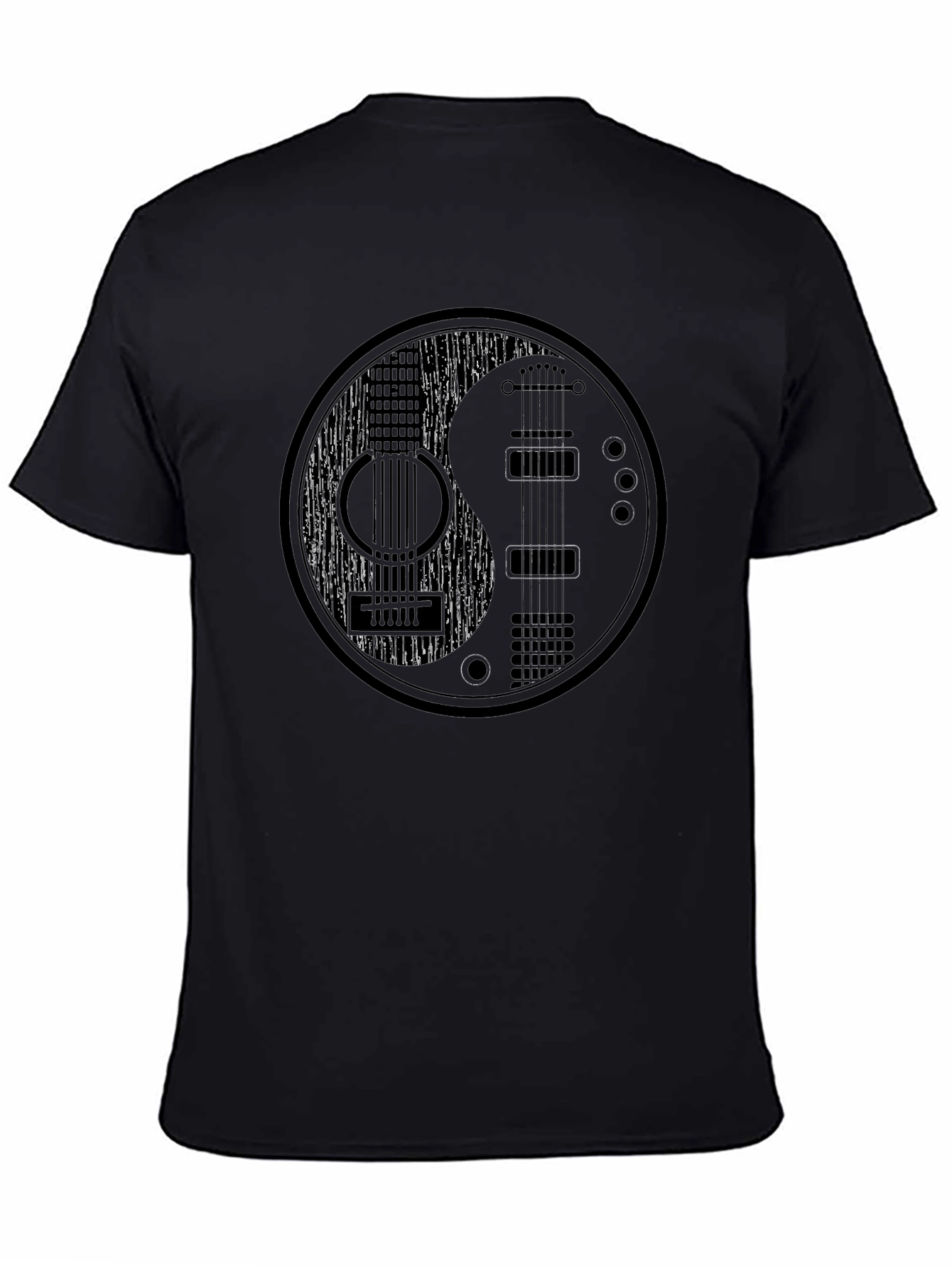 Yin Yang Guitar T-Shirt - Music Lover Tee