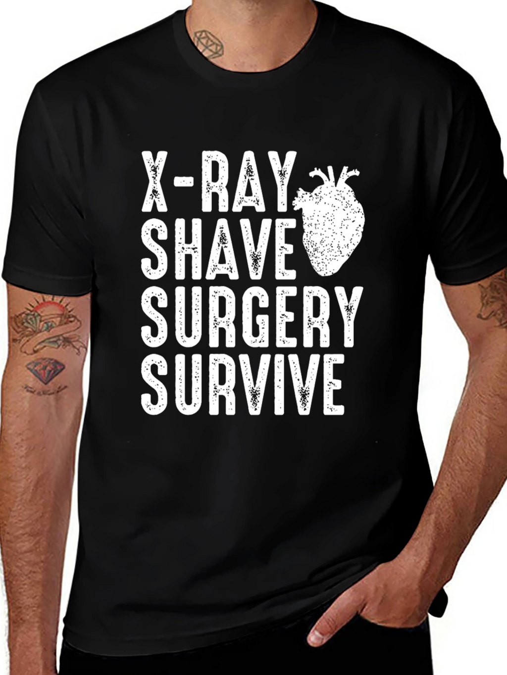 X-Ray Shave Surgery Survive Graphic T-Shirt