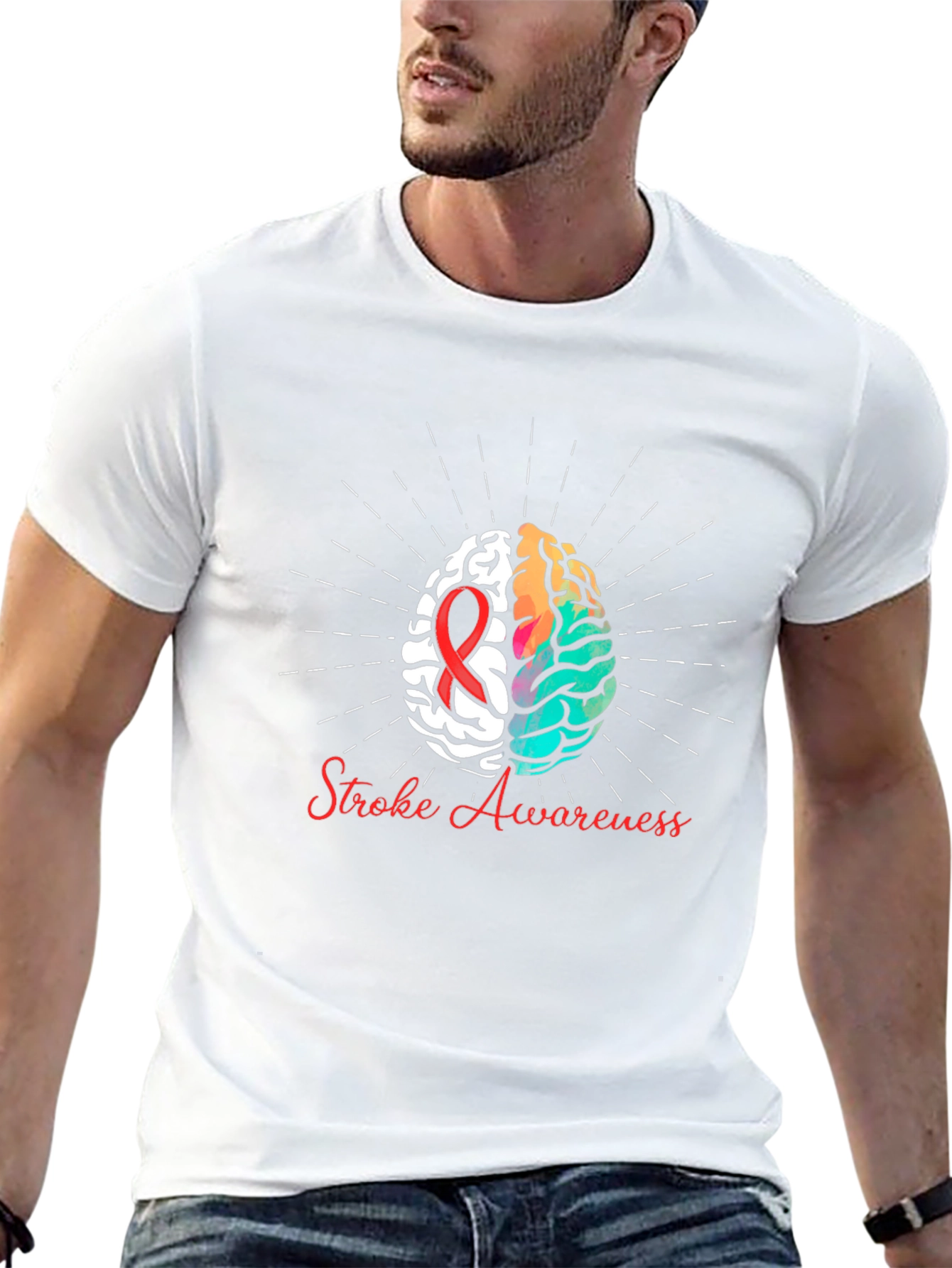 Stroke Awareness Graphic Tee - Black