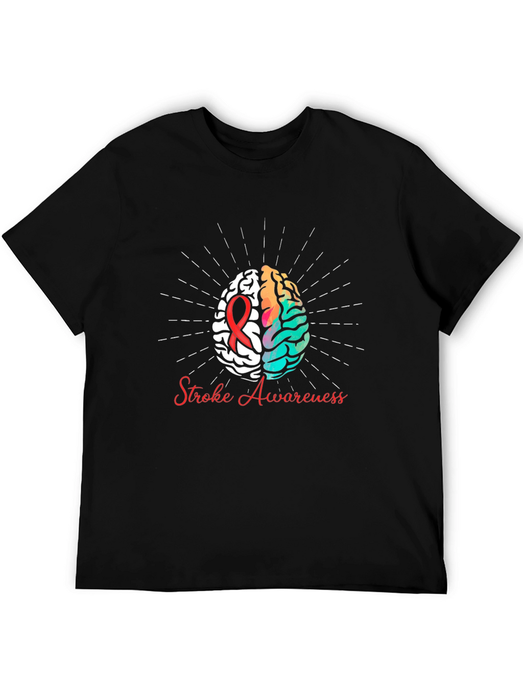 Stroke Awareness Graphic Tee - Black
