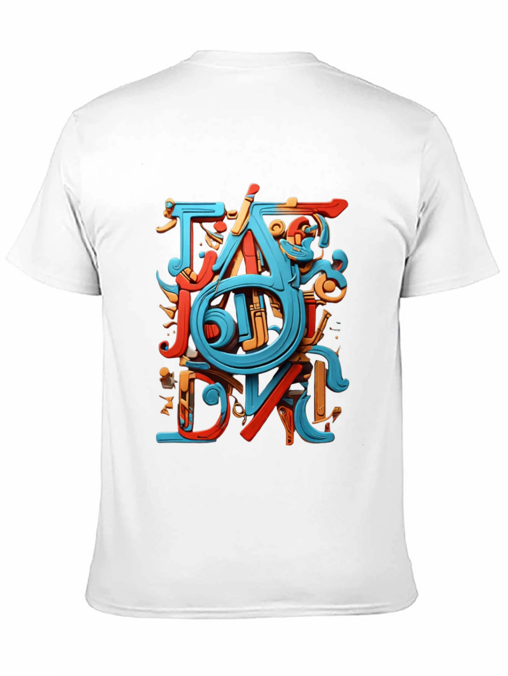 Abstract Art Graphic Black T-Shirt