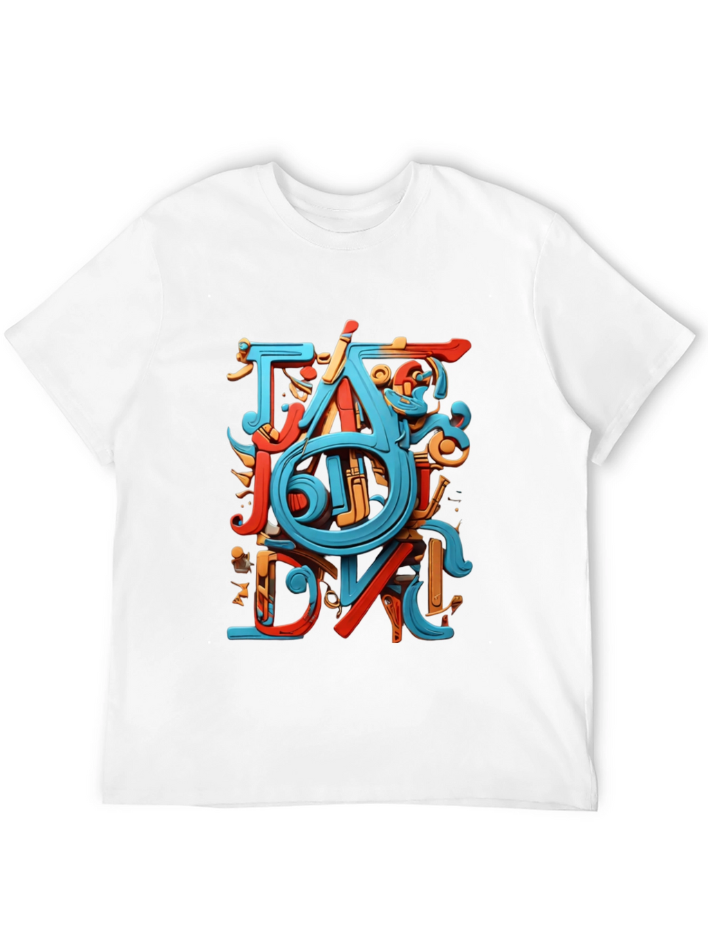 Abstract Art Graphic Black T-Shirt