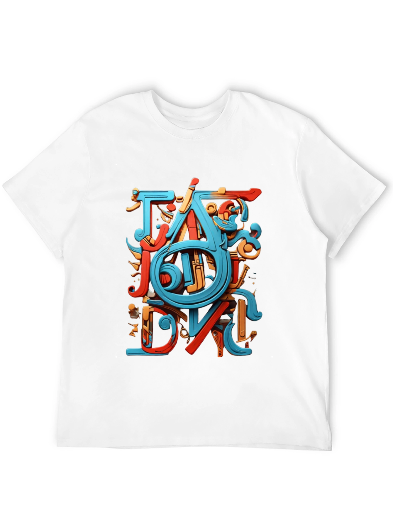 Abstract Art Graphic Black T-Shirt