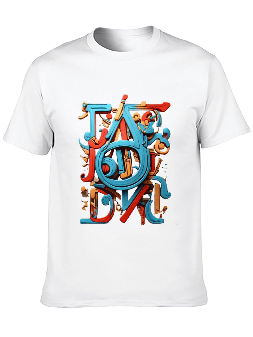Abstract Art Graphic Black T-Shirt