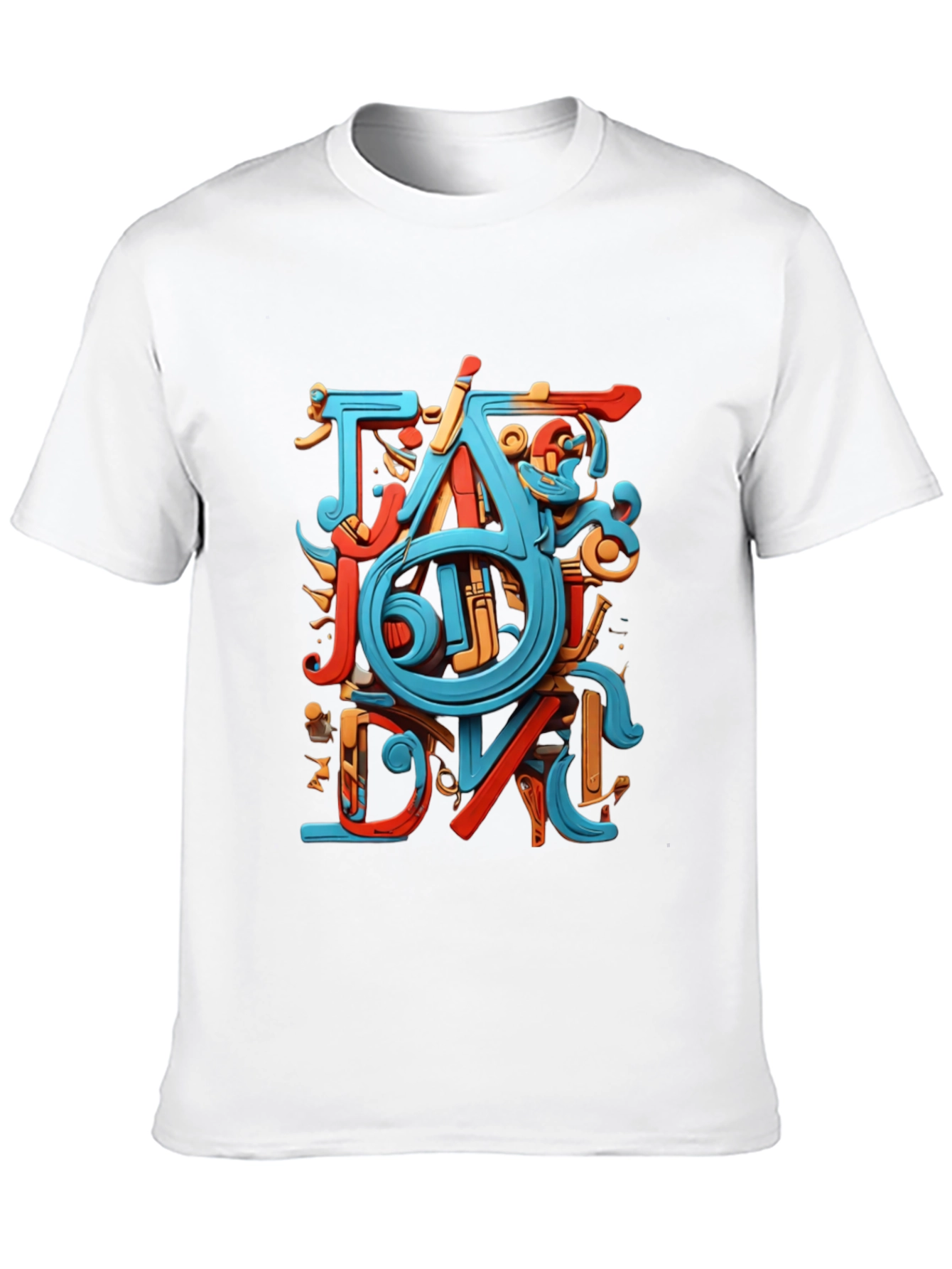 Abstract Art Graphic Black T-Shirt