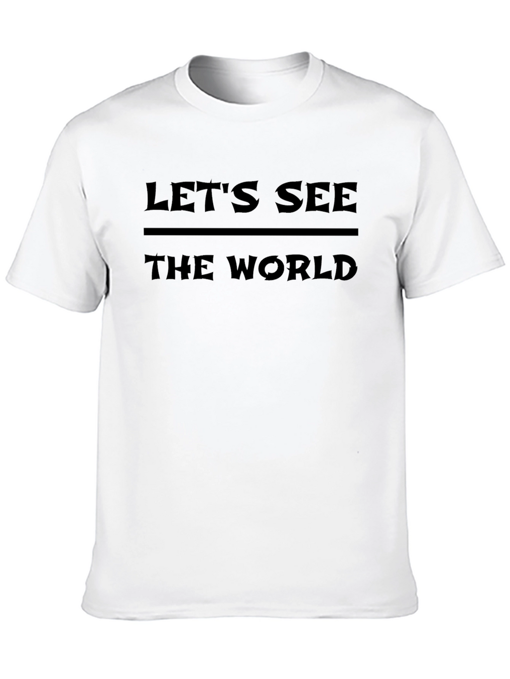 Lets See the World Black Graphic Tee
