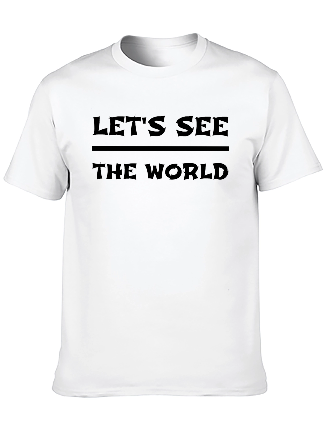 Lets See the World Black Graphic Tee