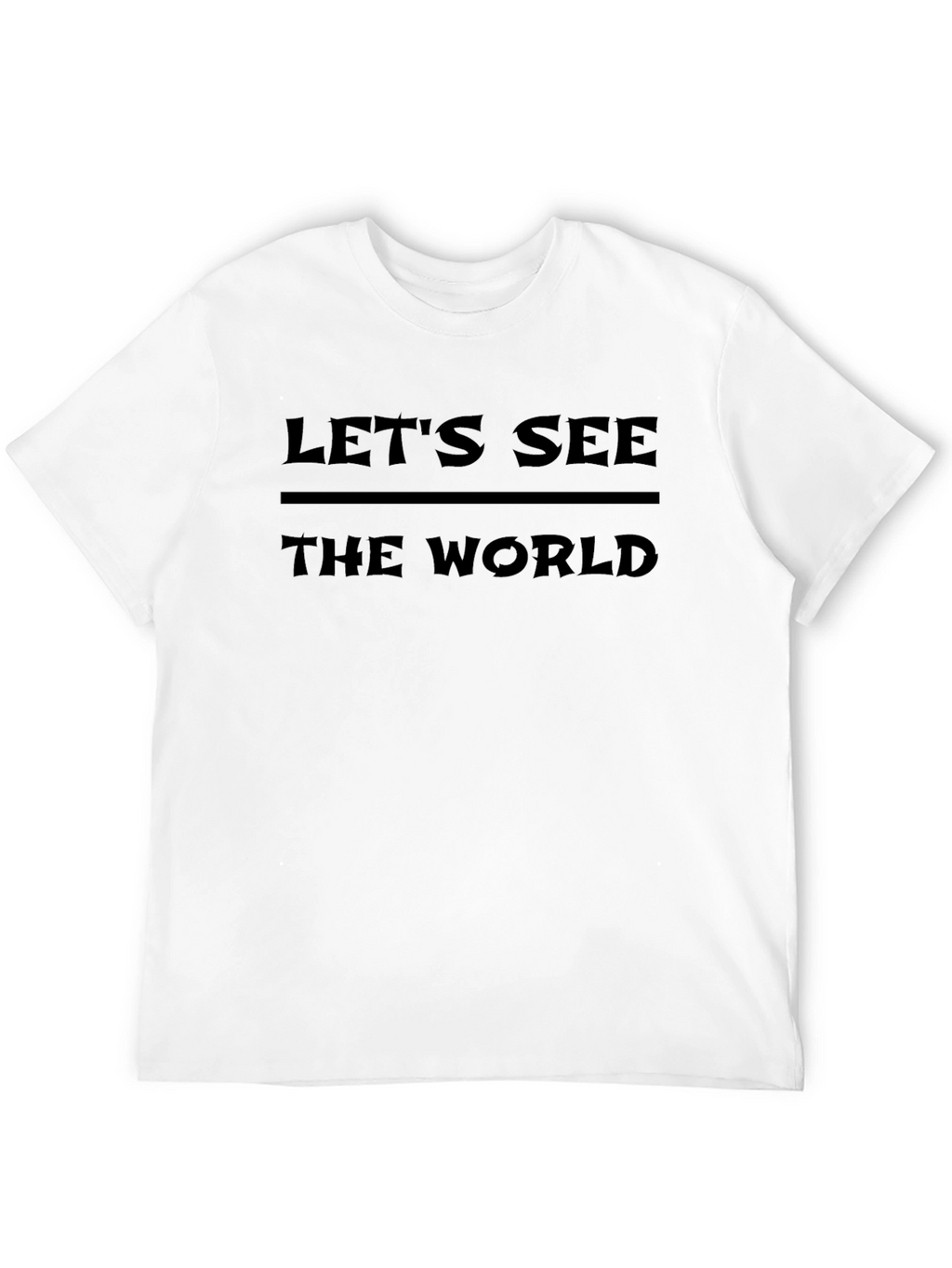 Lets See the World Black Graphic Tee