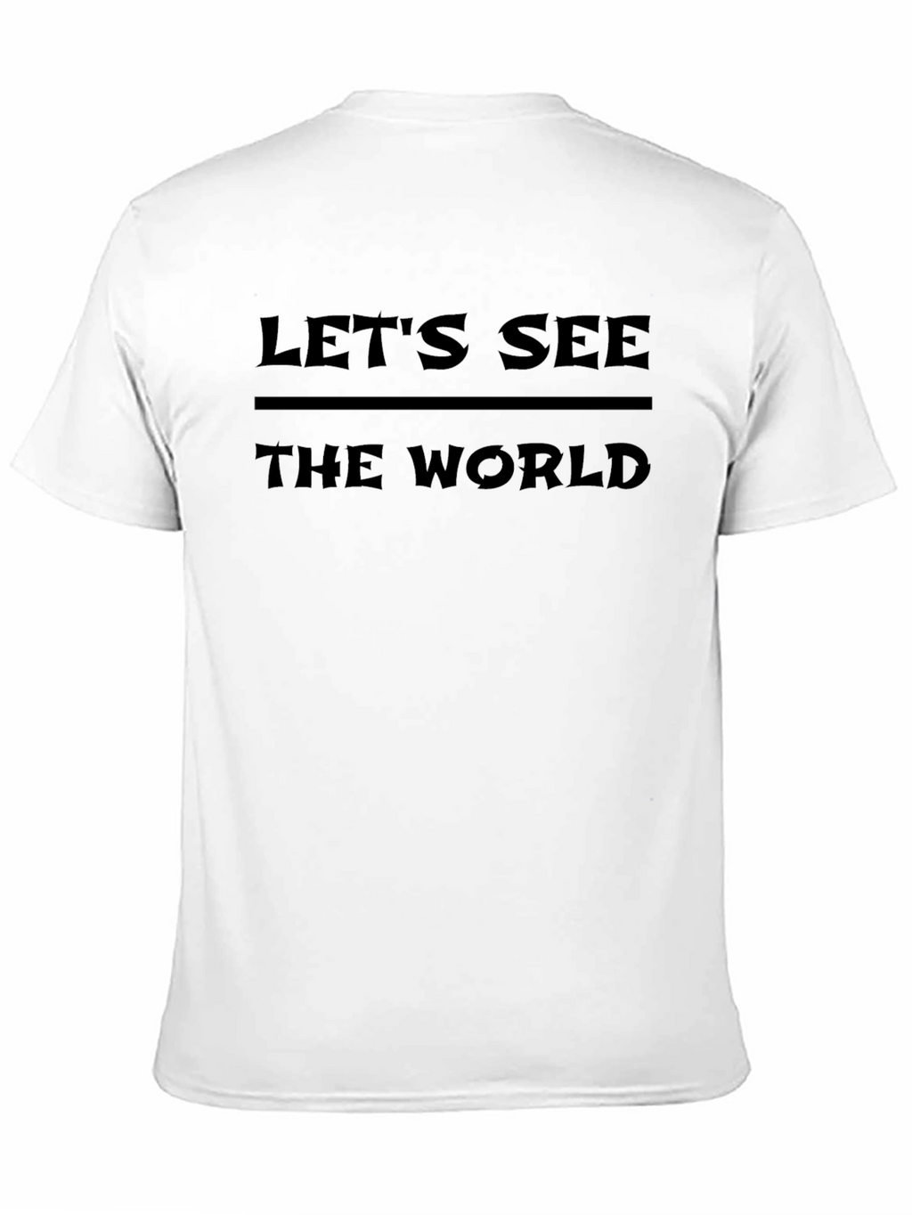Lets See the World Black Graphic Tee