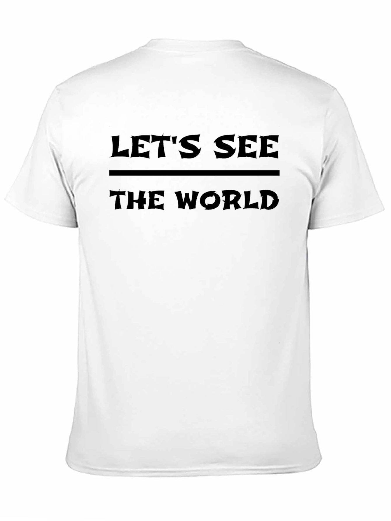 Lets See the World Black Graphic Tee