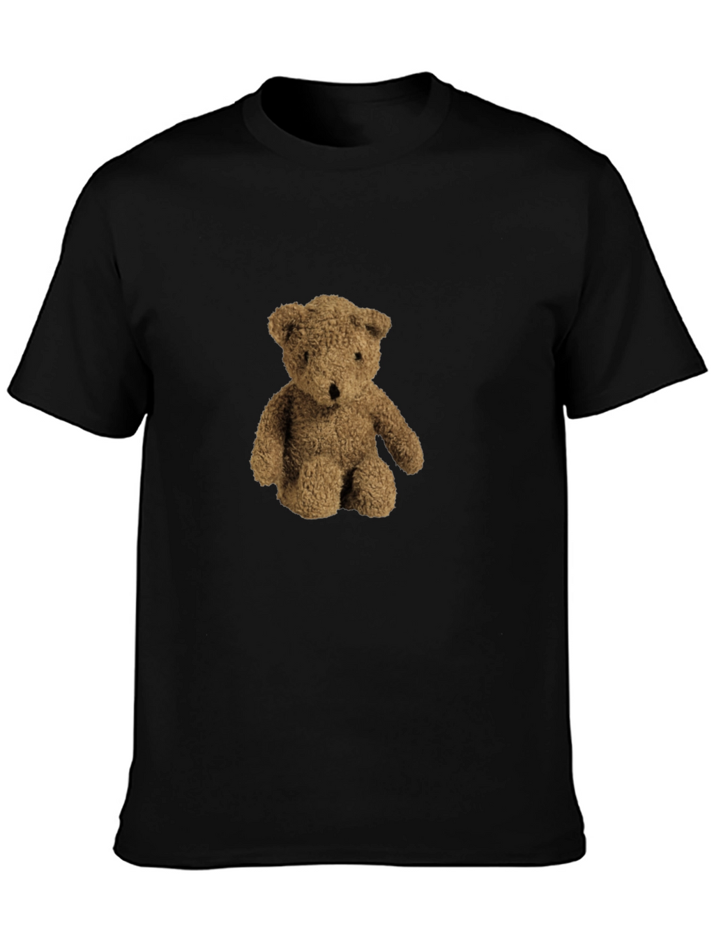 Teddy Bear Graphic Black T-Shirt