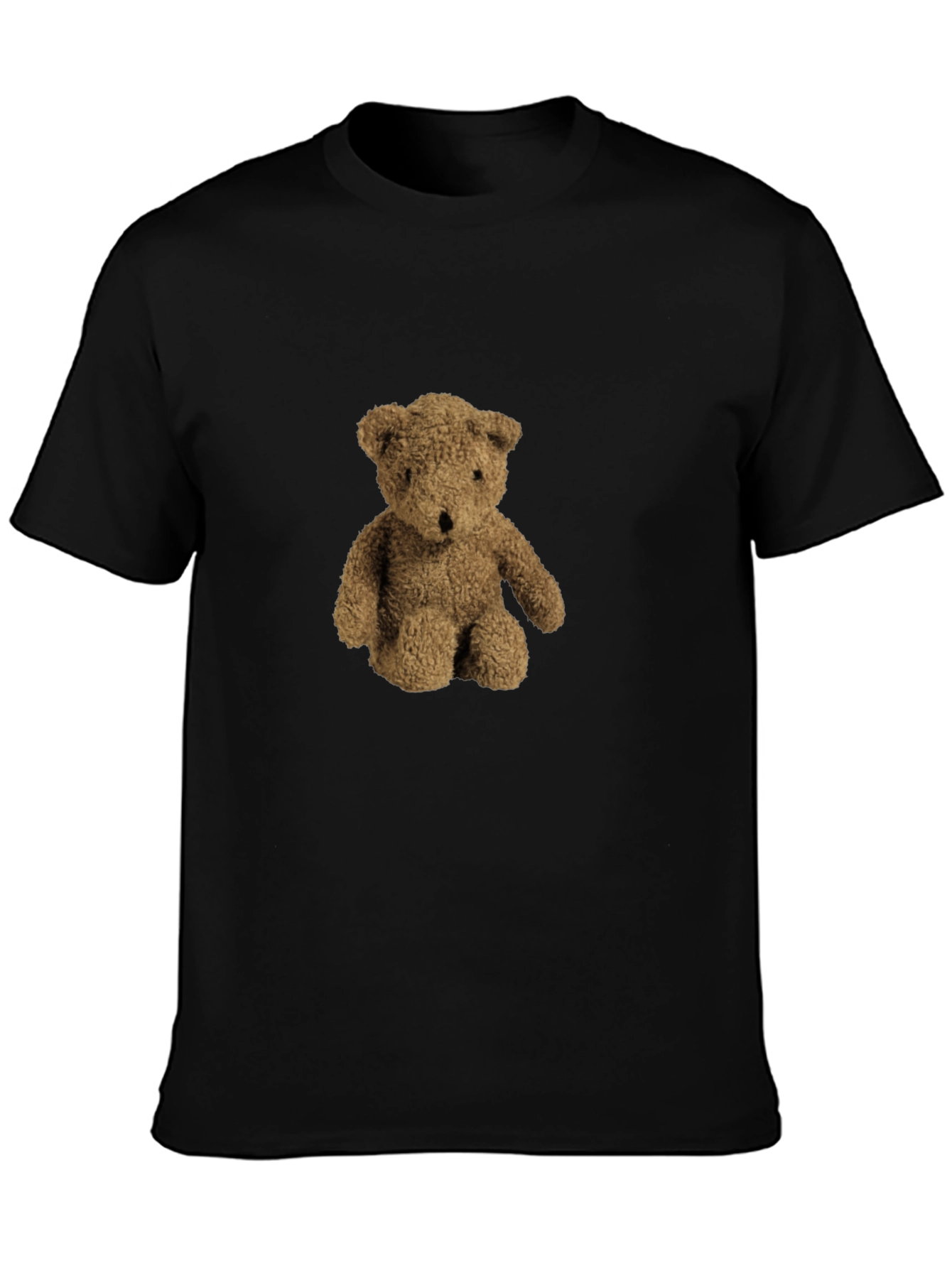 Teddy Bear Graphic Black T-Shirt