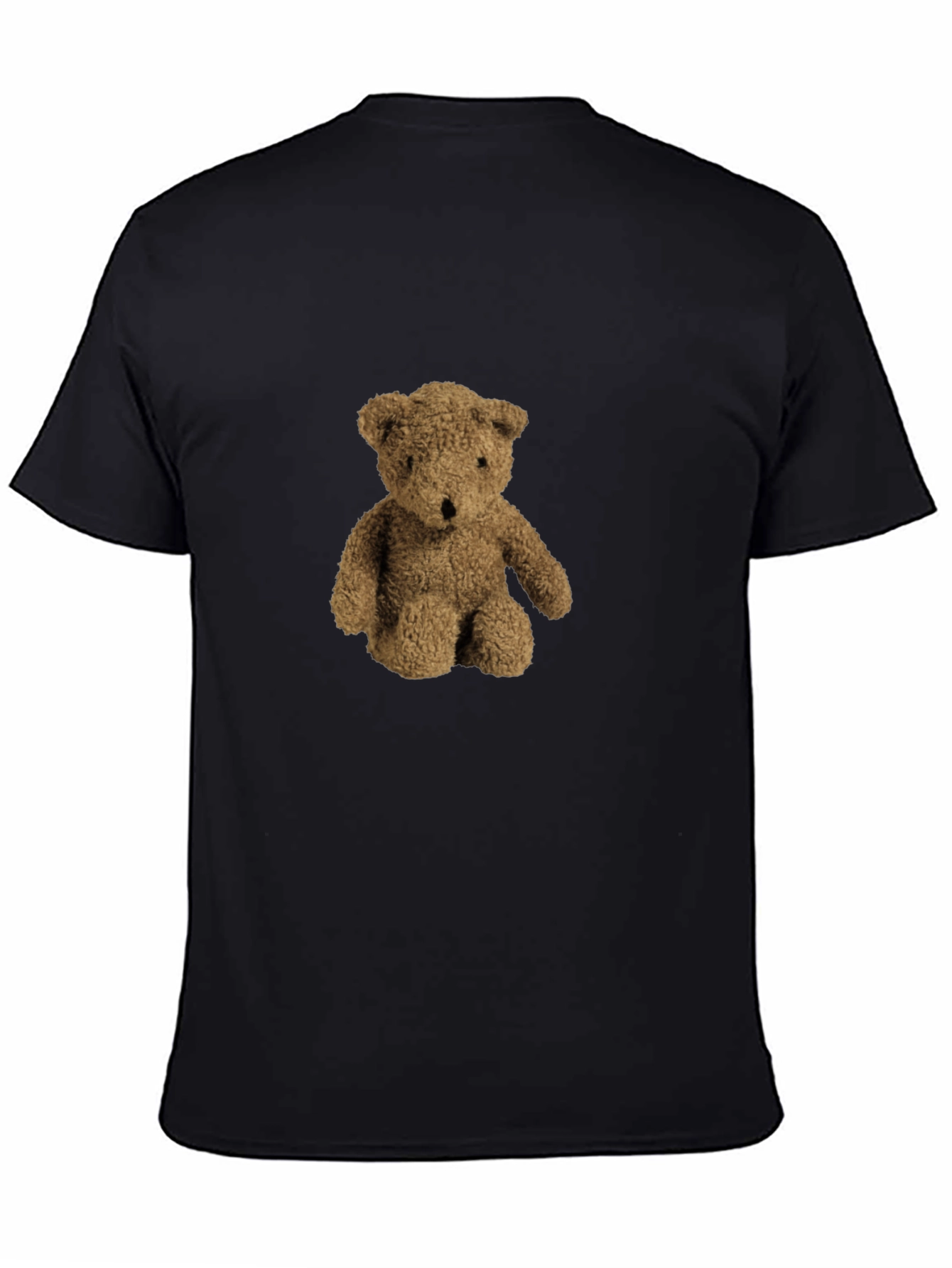 Teddy Bear Graphic Black T-Shirt
