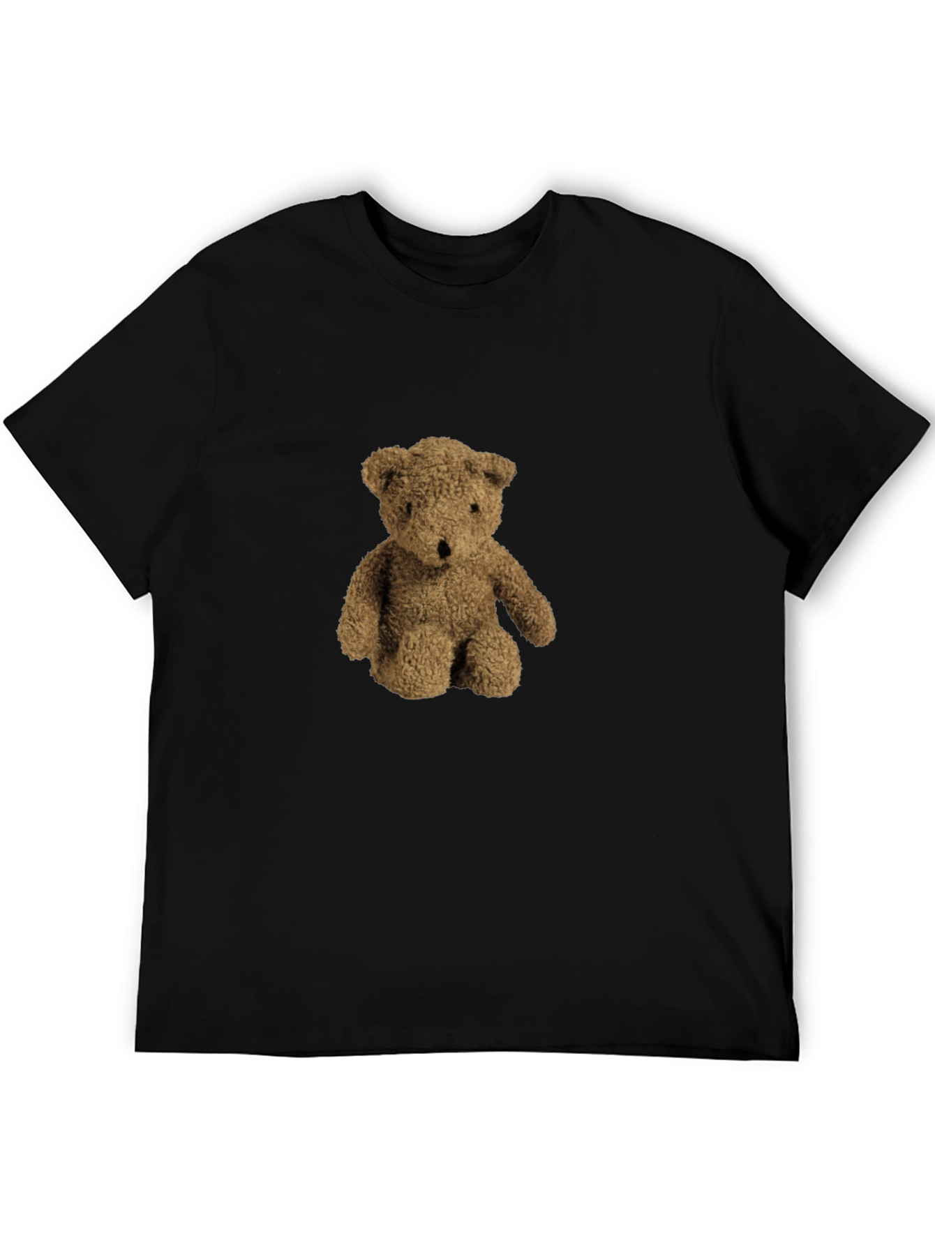 Teddy Bear Graphic Black T-Shirt