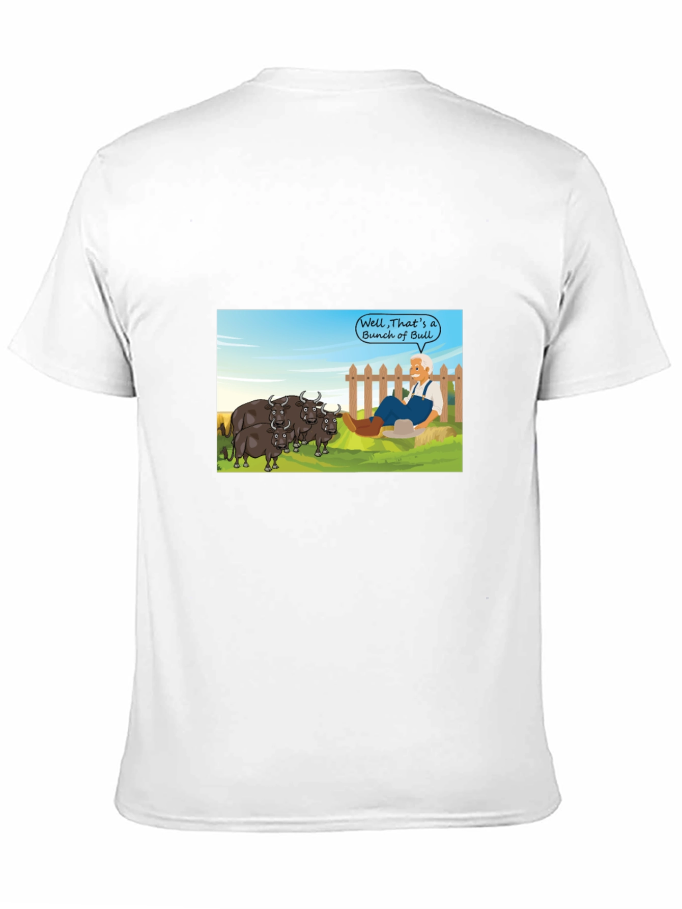 Cartoon Bull T-Shirt - Funny Graphic Tee