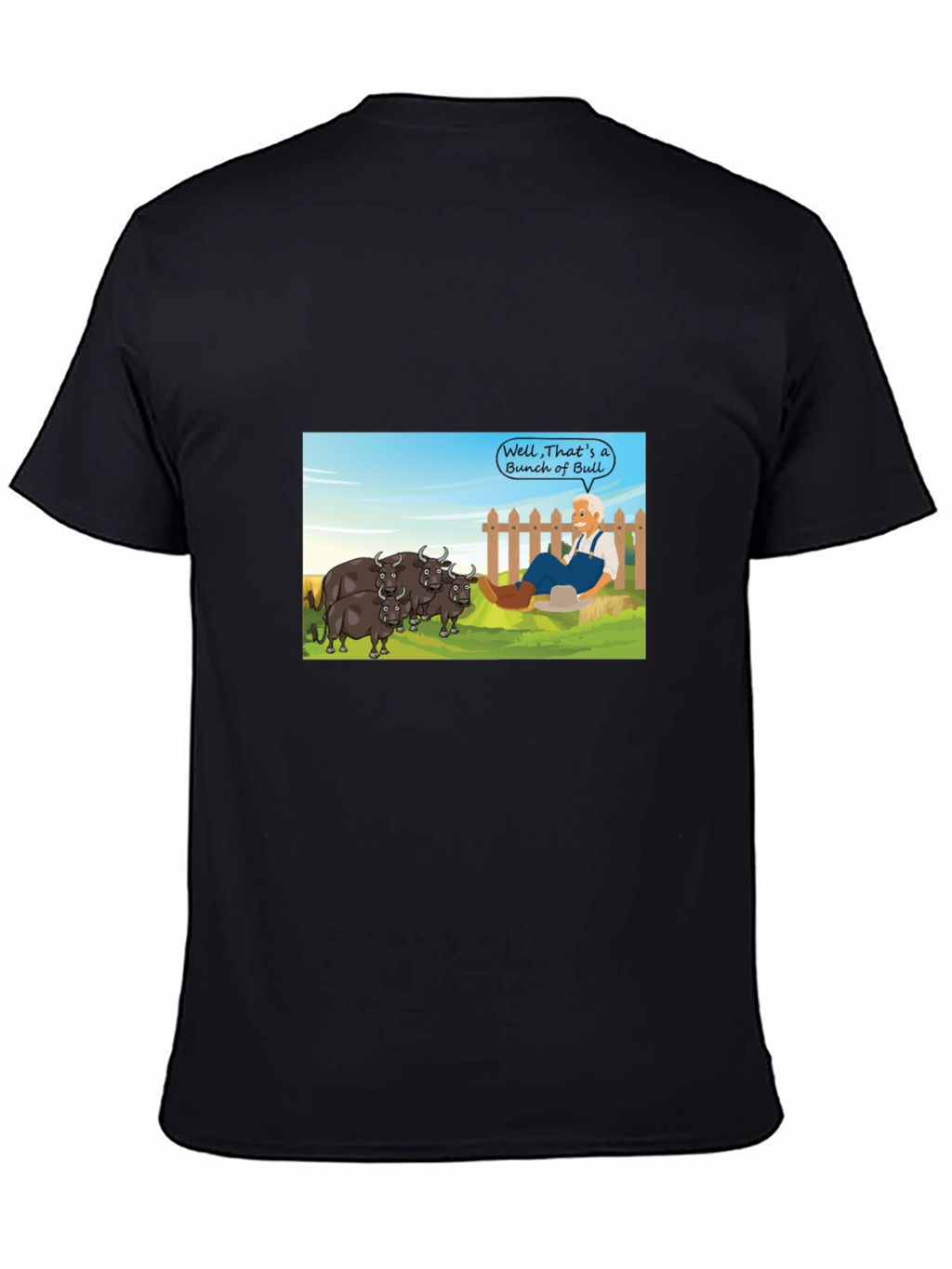 Cartoon Bull T-Shirt - Funny Graphic Tee