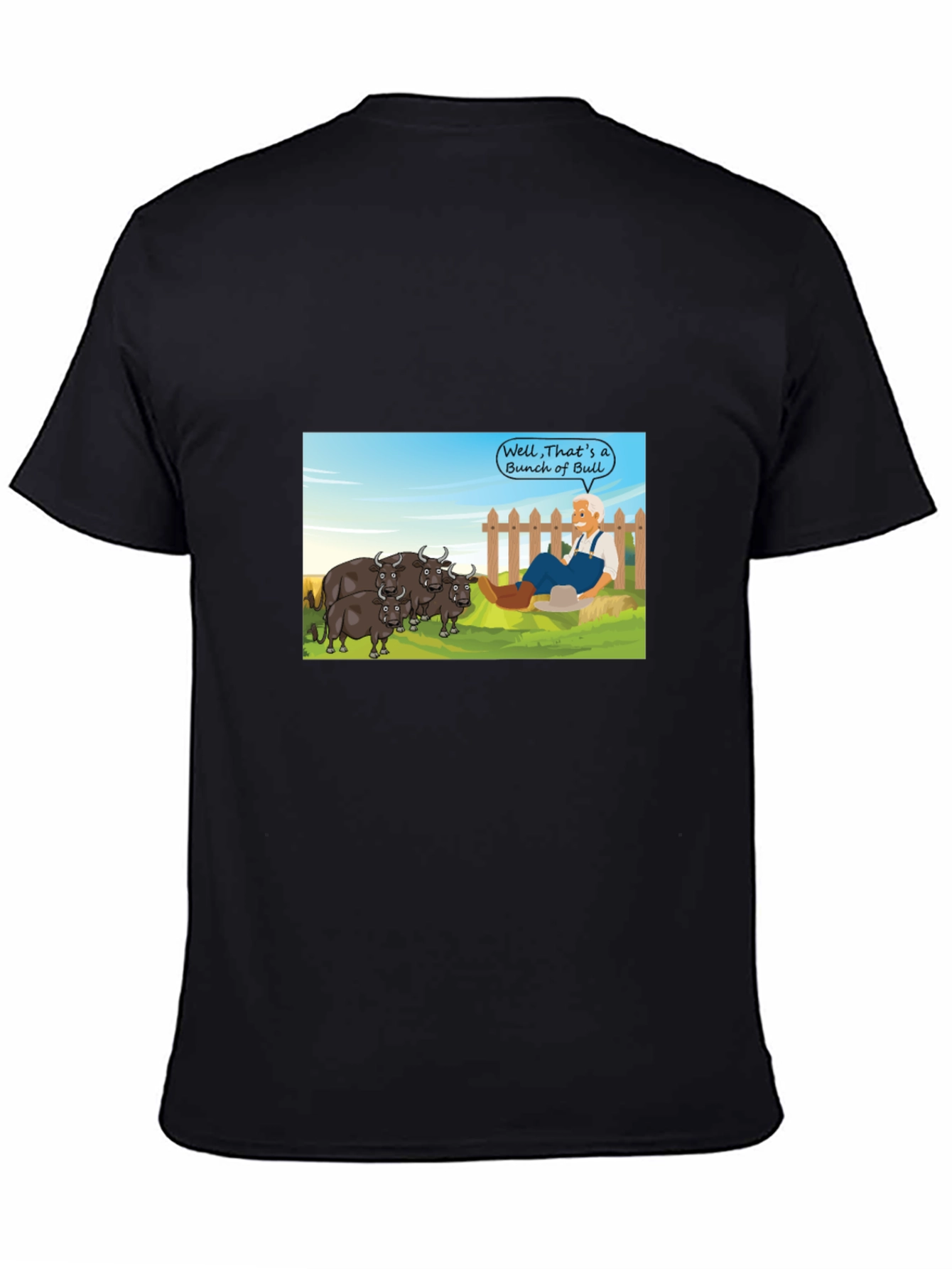 Cartoon Bull T-Shirt - Funny Graphic Tee