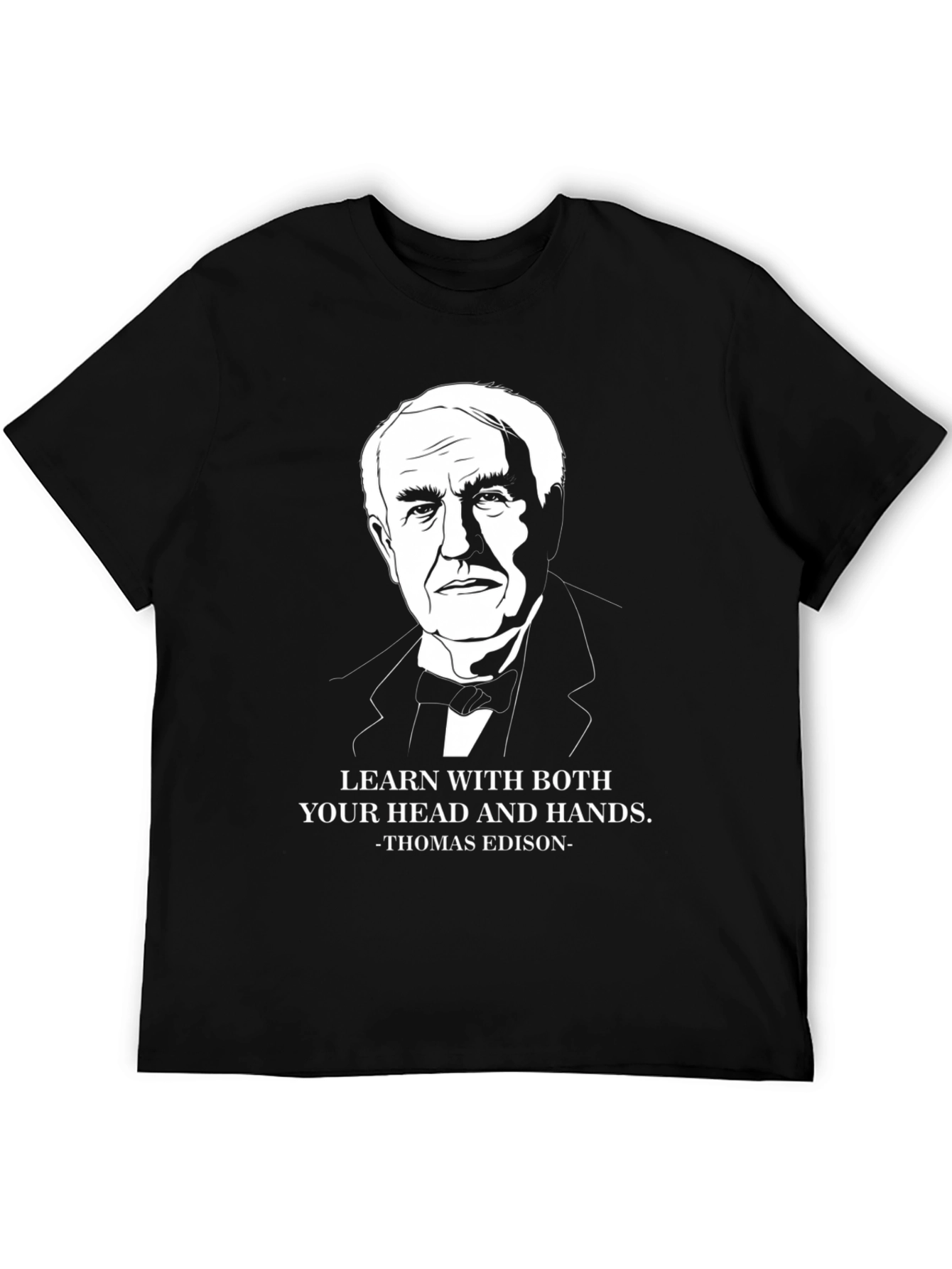 Thomas Edison Quote T-Shirt - Learn With Both