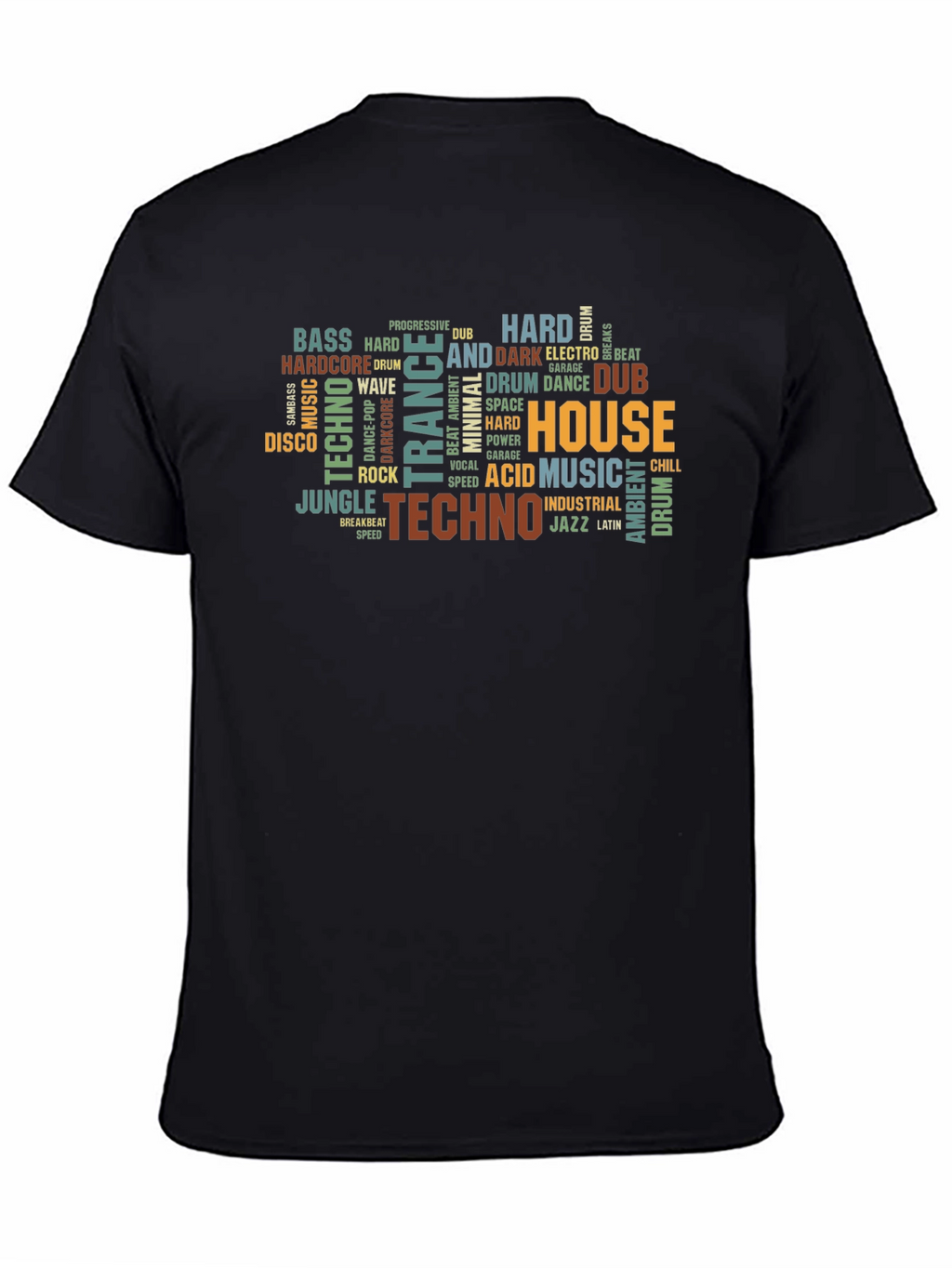 Music Genre Typography T-Shirt