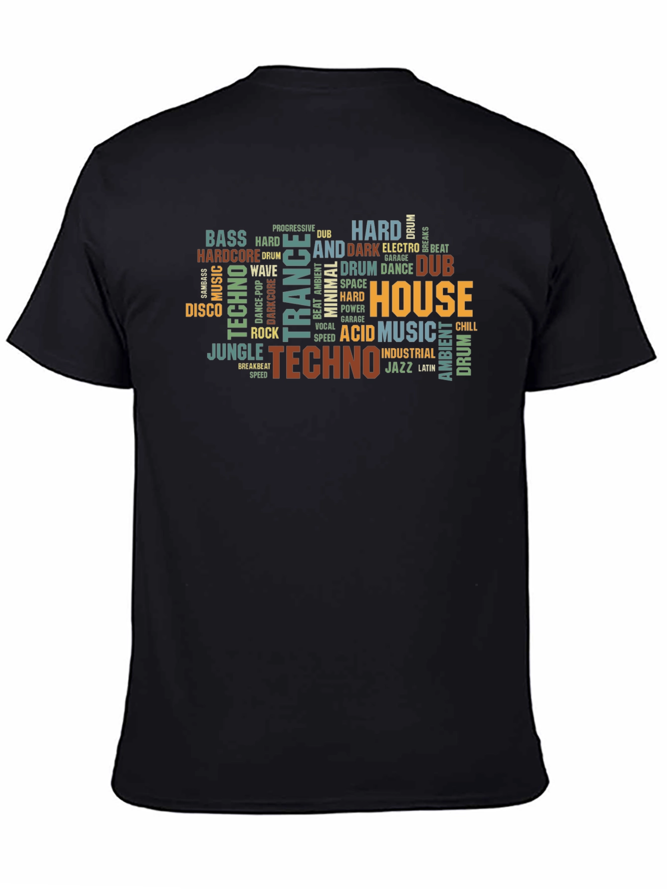 Music Genre Typography T-Shirt