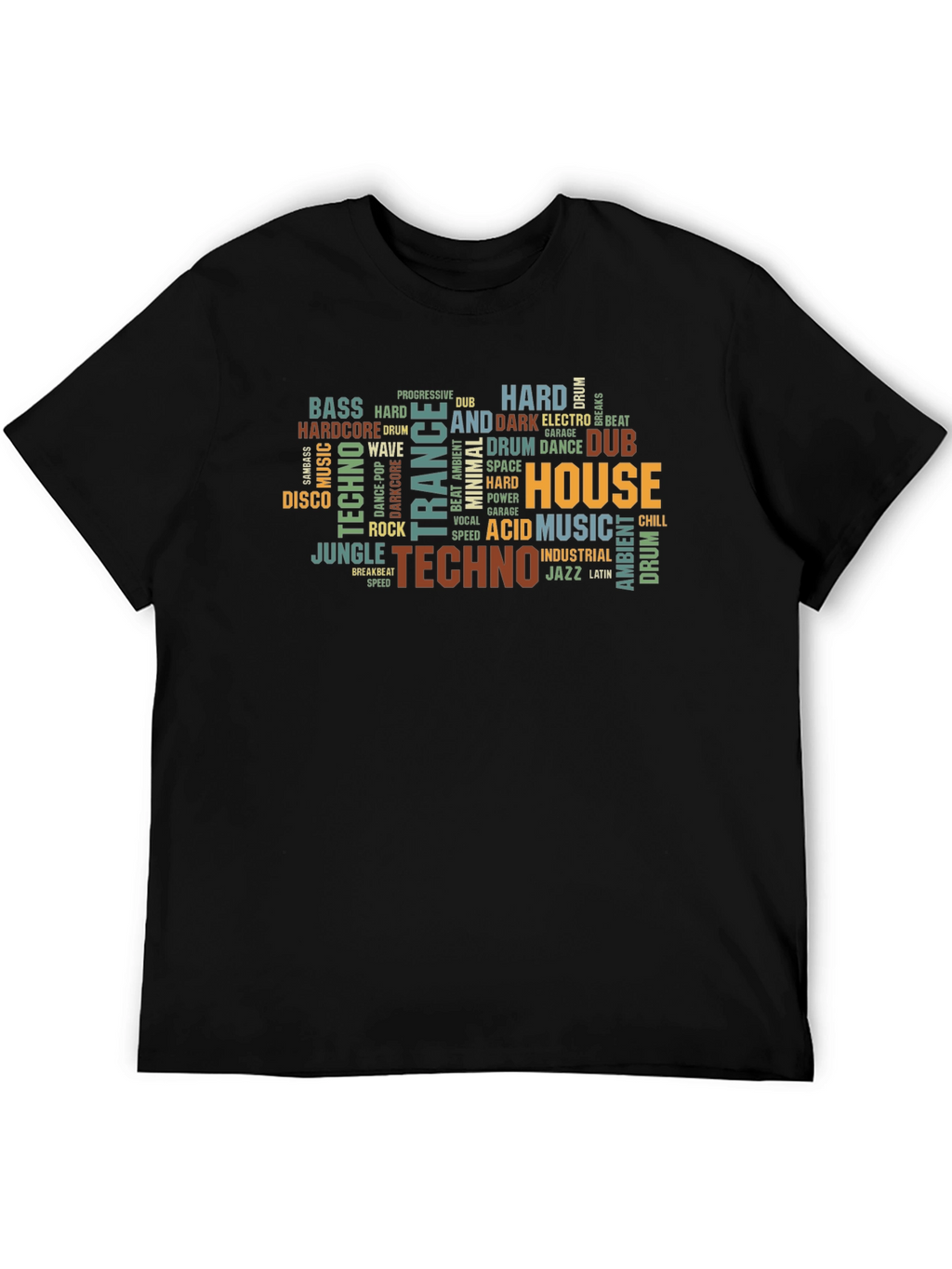 Music Genre Typography T-Shirt