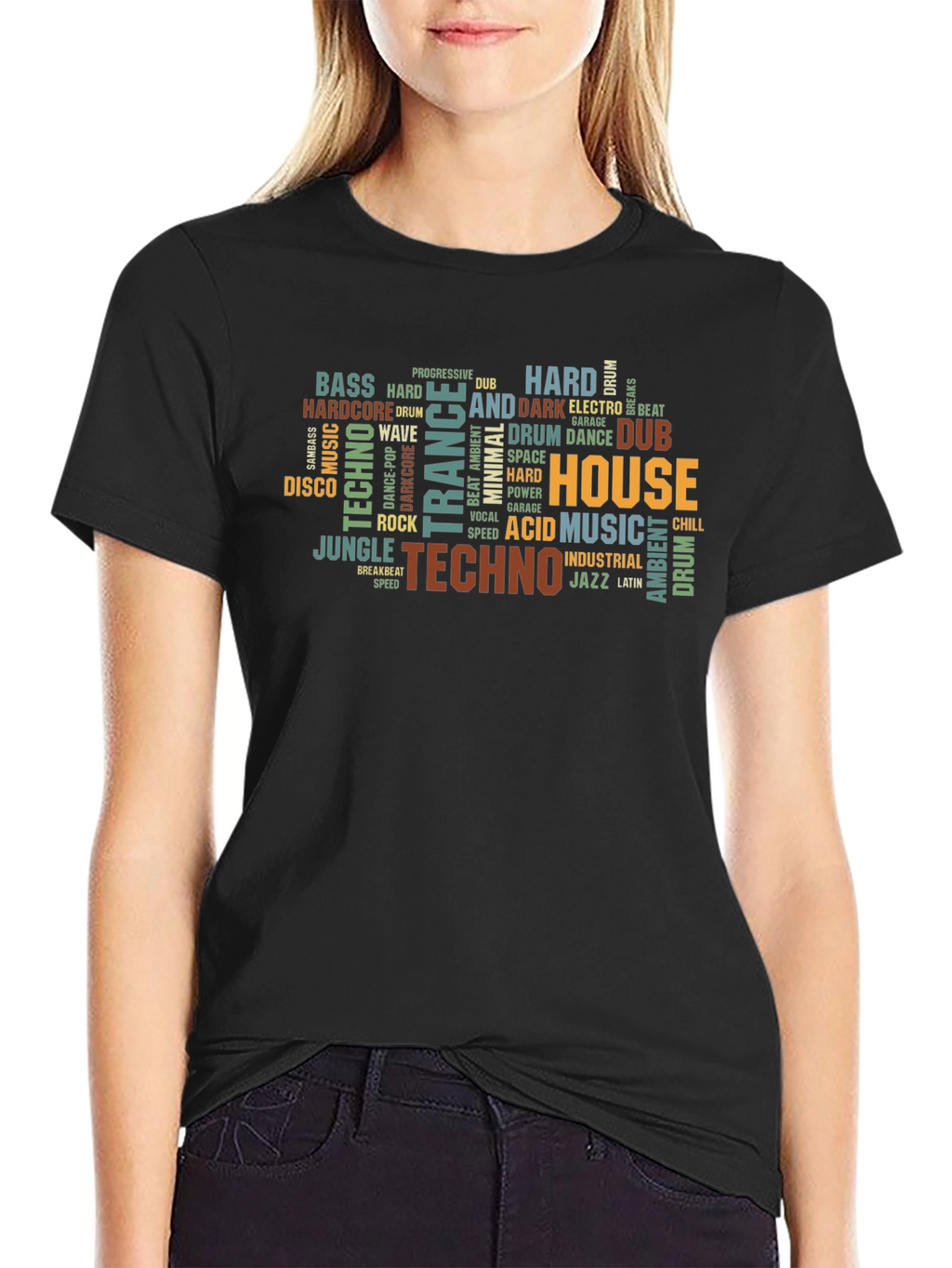 Music Genre Typography T-Shirt