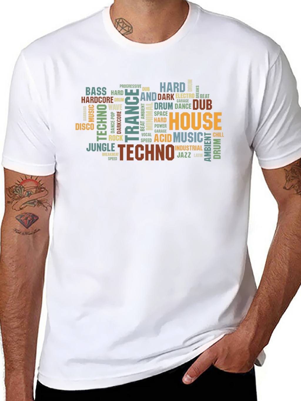 Music Genre Typography T-Shirt