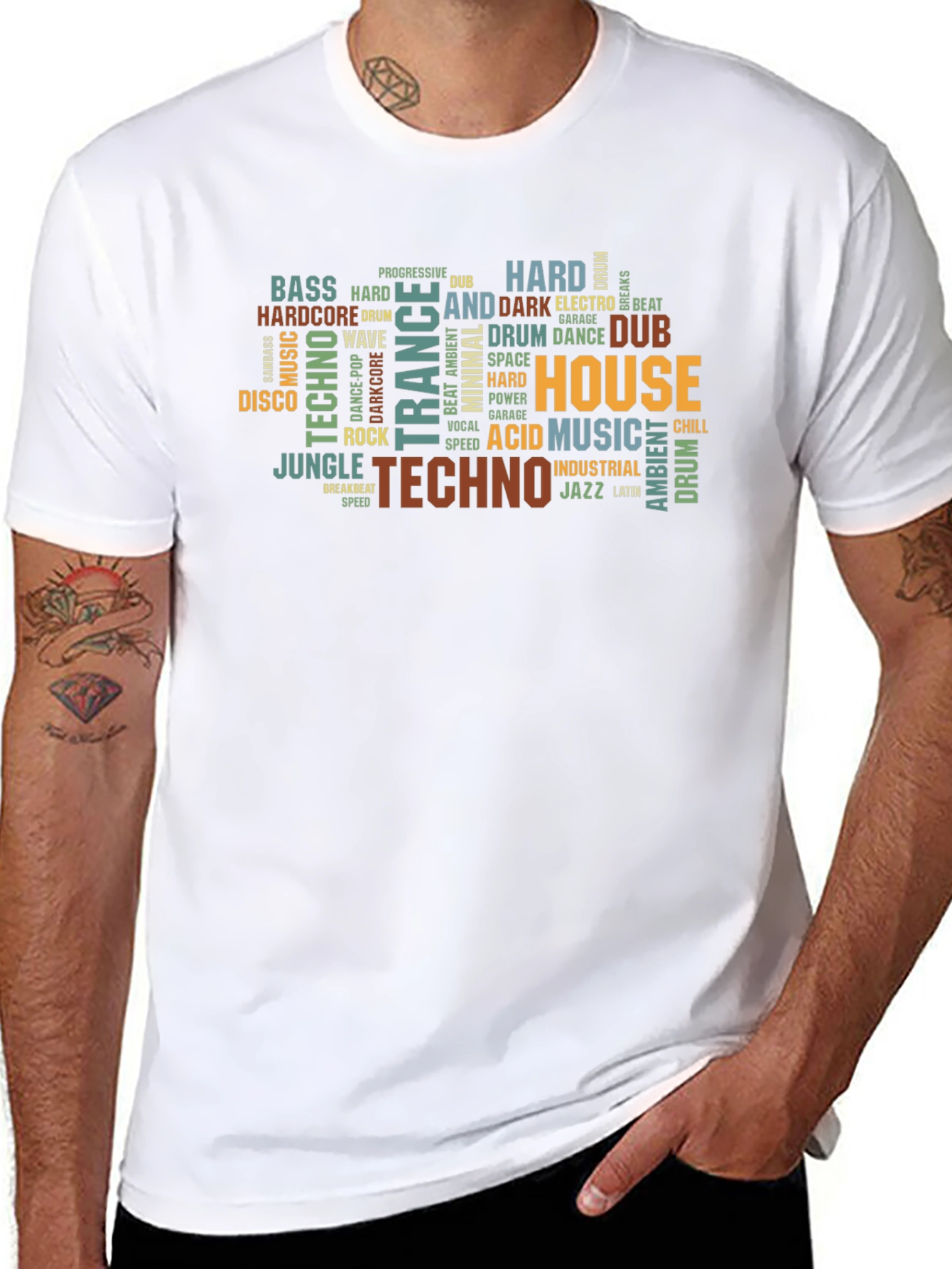 Music Genre Typography T-Shirt